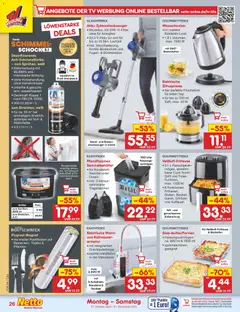 Netto Marken-Discount Prospekt 	 ab 27.10.2025 gültig | Seite: 30 | Produkte: Wasserkocher, Staubsauger, Backofen, TV