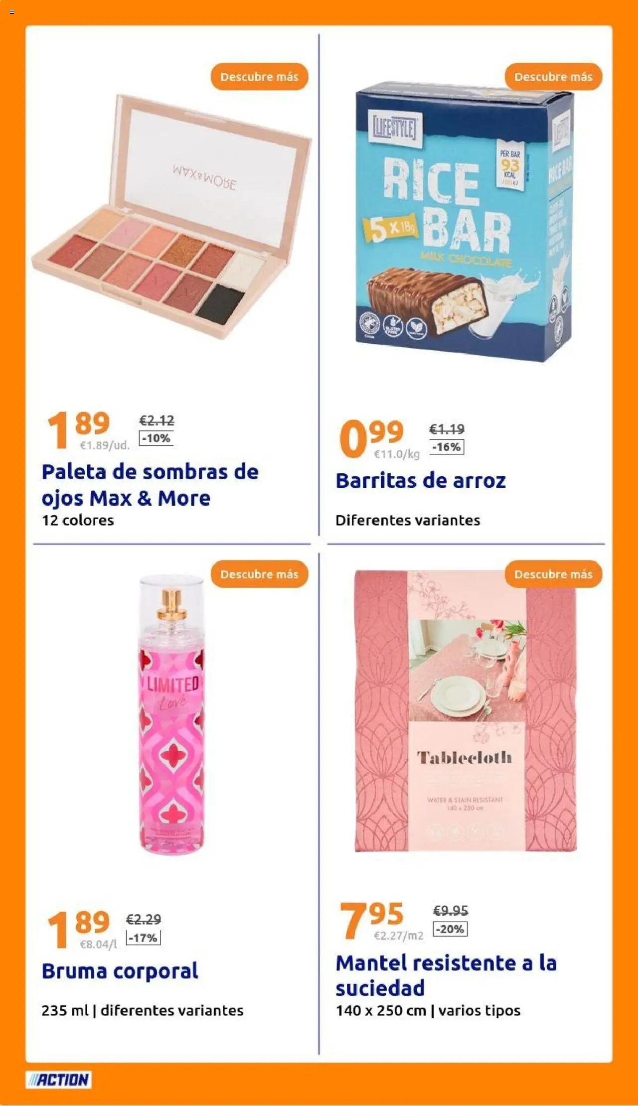 Action - Action ES week 32 2025 │ válido desde el 06.08.2025 | Página: 26 | Productos: Mantel, Chocolate, Arroz