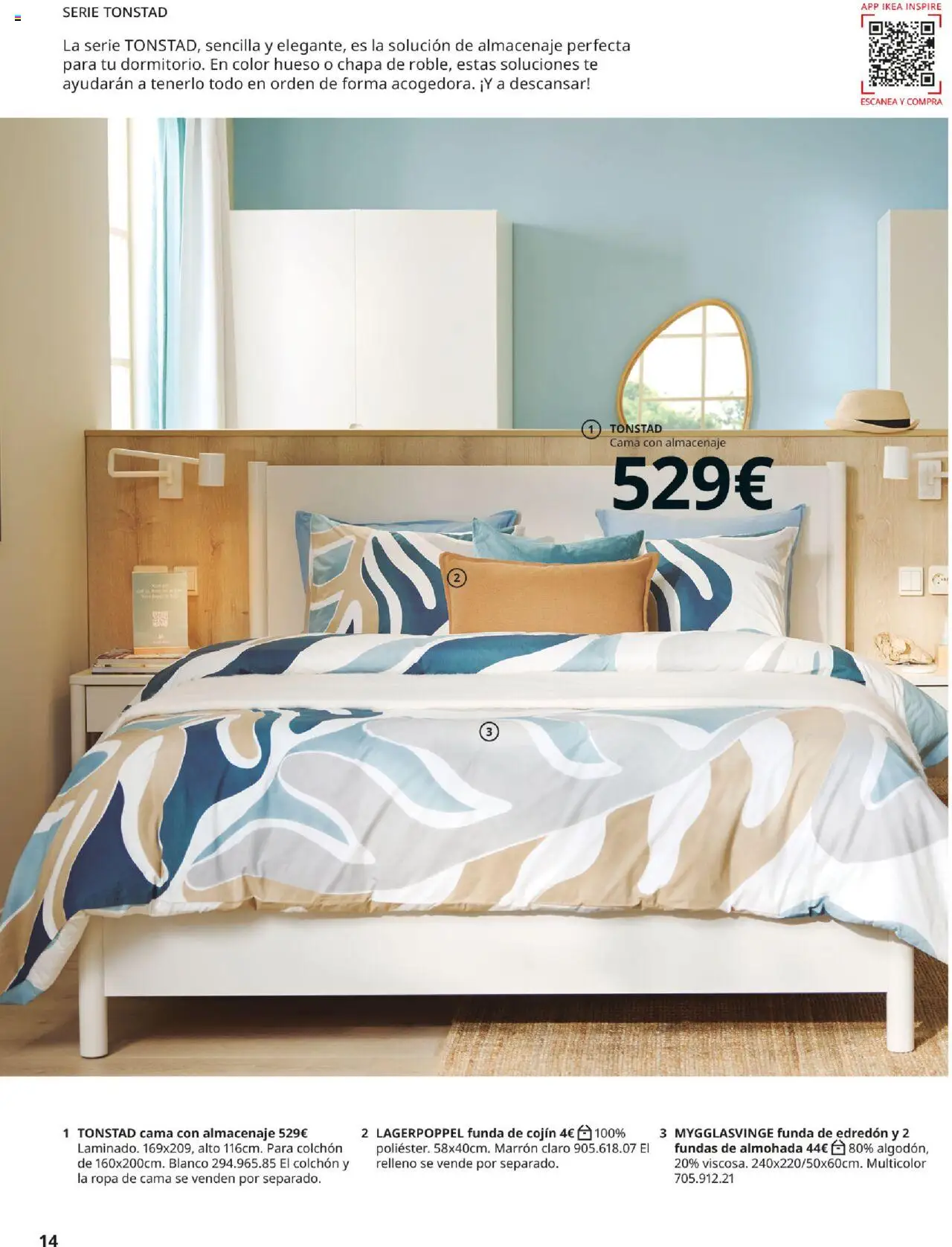 Catálogo IKEA Muebles para el dormitorio │ válido desde el 01.09.2025 | Página: 14 | Productos: Tinte, Muebles, Almacenaje, Estante