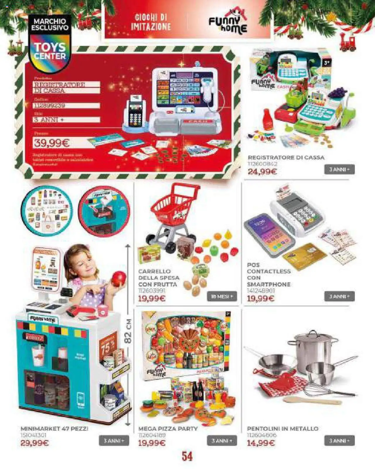 Volantino Toys Center del 19.10.2025 | Pagina: 56 | Prodotti: Pizza, Frutta, Carrello, Smartphone