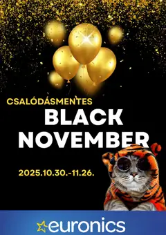 Euronics Black Friday - amely érvényes a következő dátumtól: 30.10.2025