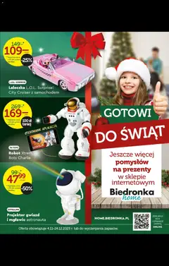 Pogląd oferty "Biedronka gazetka - Kraina zabawek" - ważna od 27.10.2025 | Strona: 95 | Produkty: Robot, Projektor gwiazd