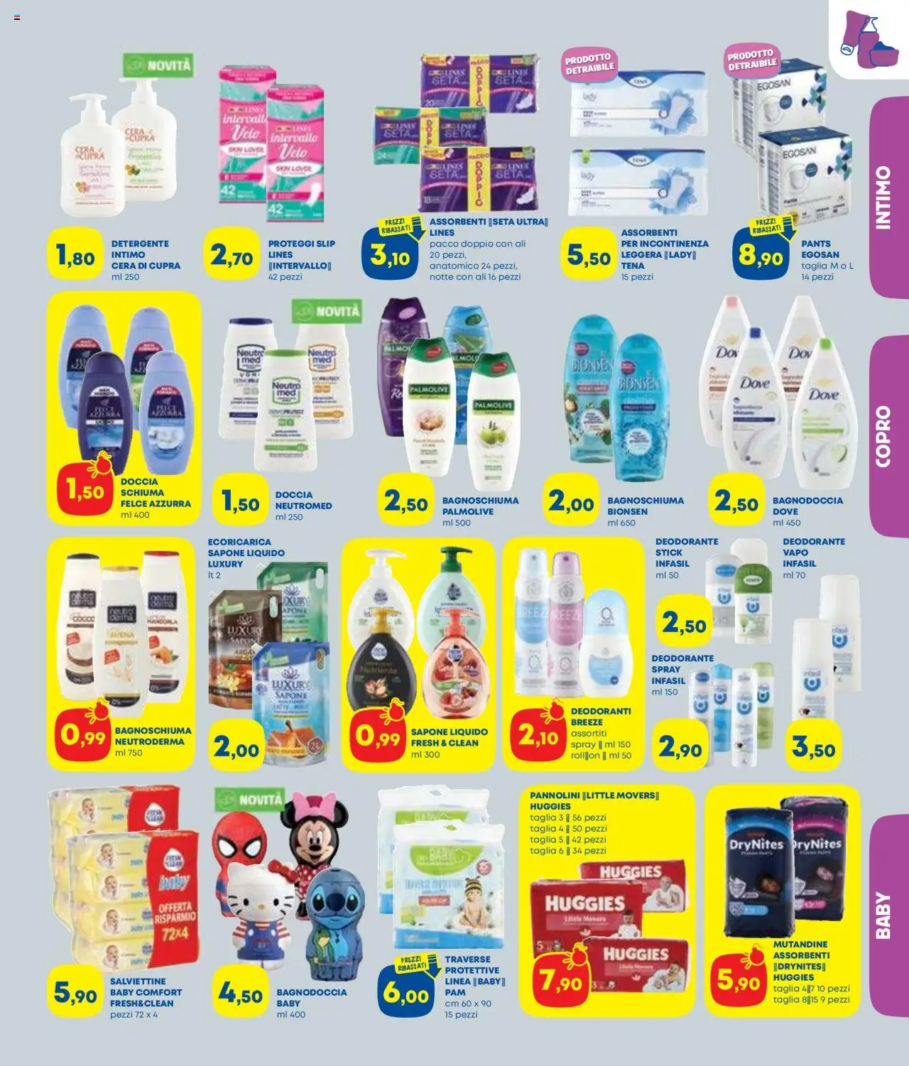 Volantino Panorama del 09.10.2025 | Pagina: 3 | Prodotti: Sapone, Proteggi slip, Intimo, Doccia