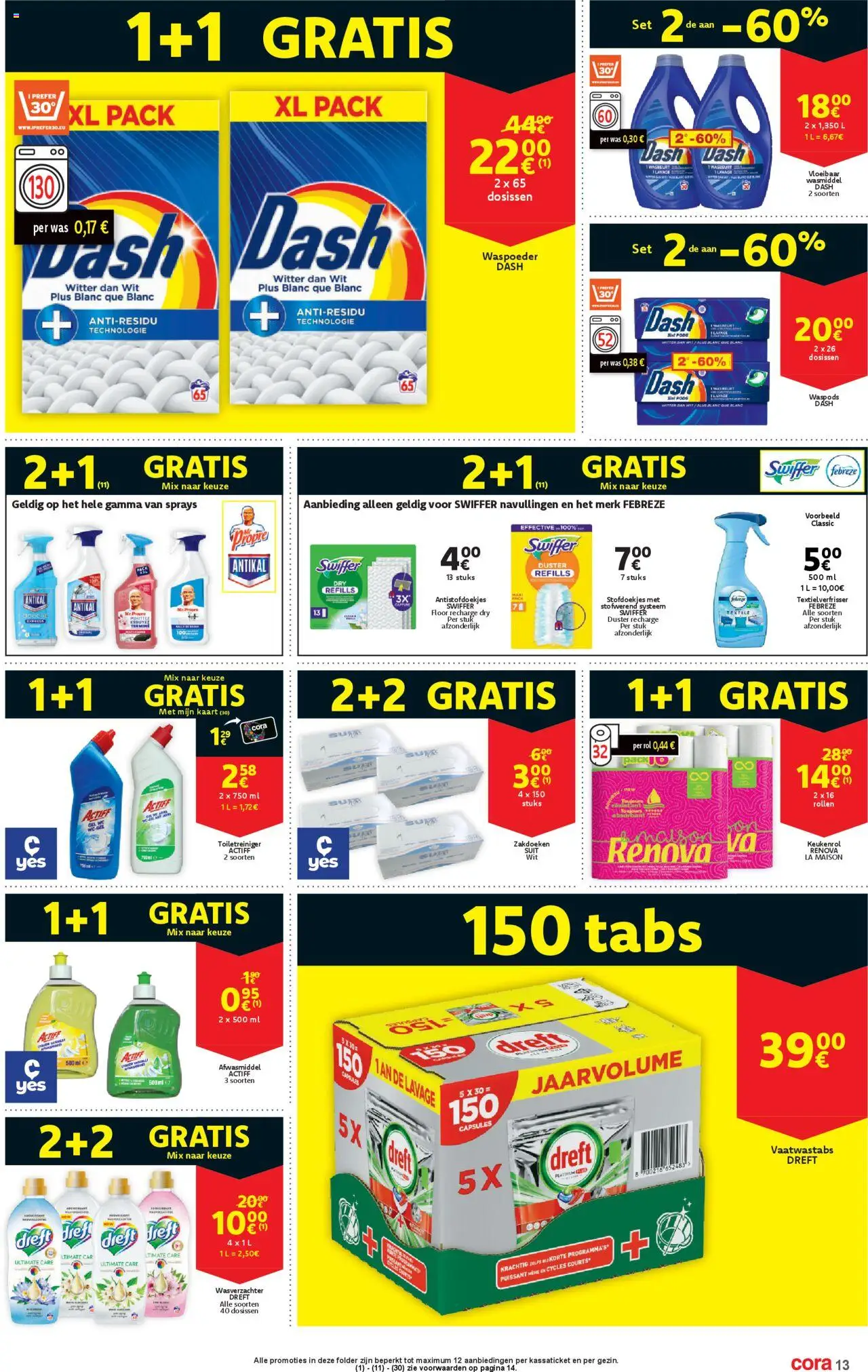 {H1} | Pagina: 13 | Producten: Afwasmiddel, Was, Douche, Kaart