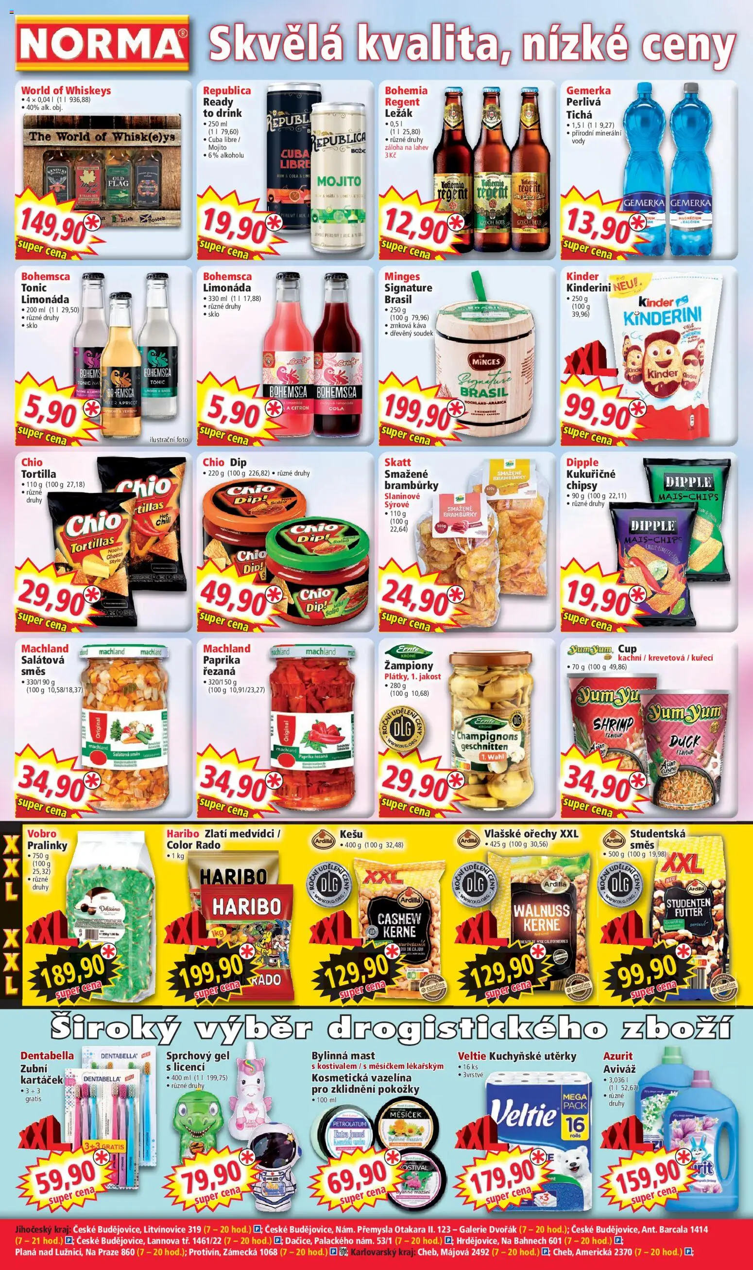 Norma leták od 23.03.2026 | Strana: 4 | Produkty: Aviváž, Limonáda, Kuchyňské utěrky, Chipsy