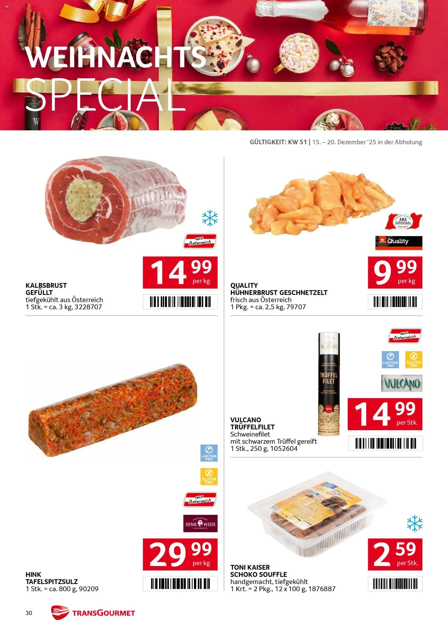 Transgourmet Flugblatt gültig ab 15.12.2025 | Seite: 29