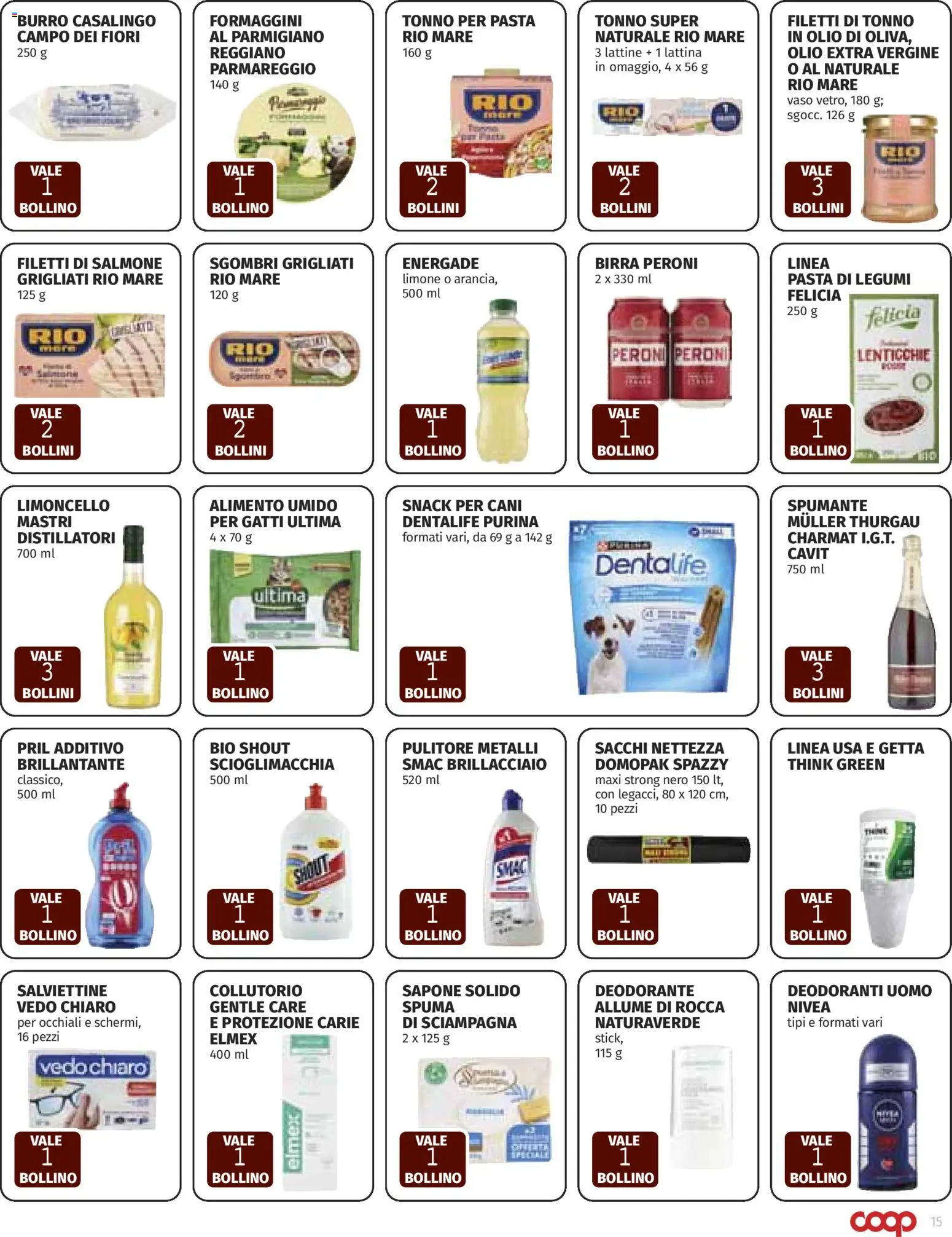 Volantino COOP del 08.01.2026 | Pagina: 15 | Prodotti: Deodorante, Lenticchie, Olio, Limoncello