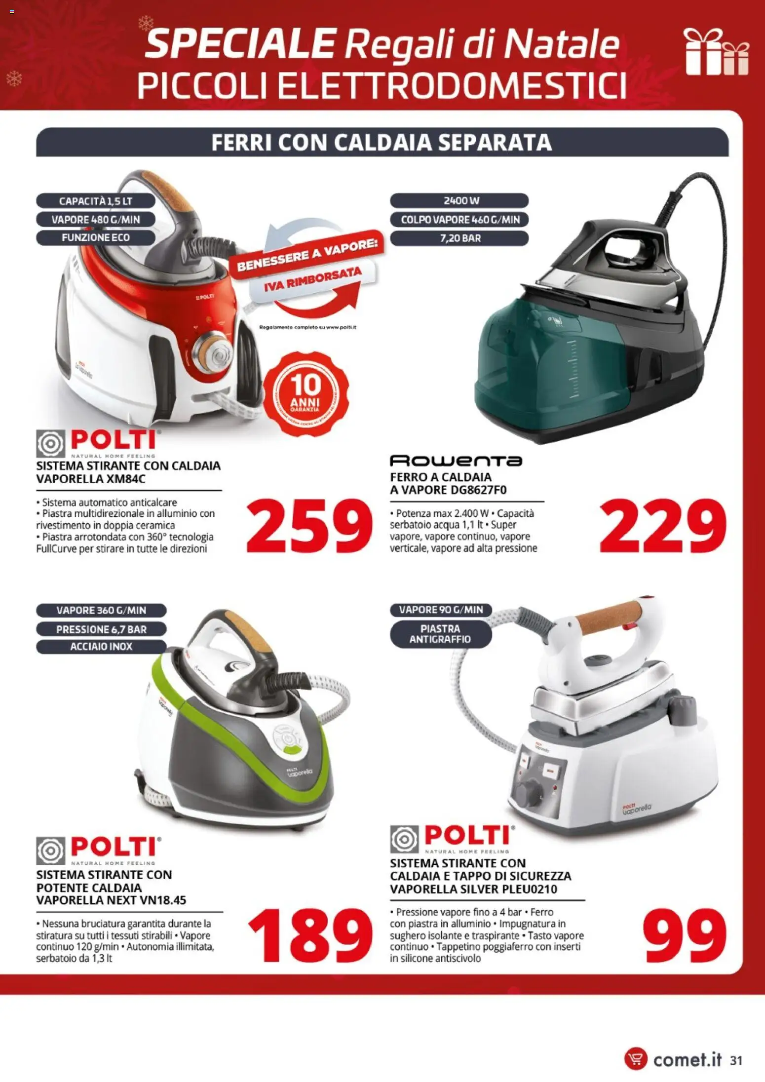 Volantino Comet del 01.12.2025 | Pagina: 31 | Prodotti: Caldaia, Anticalcare, Acqua, Silicone