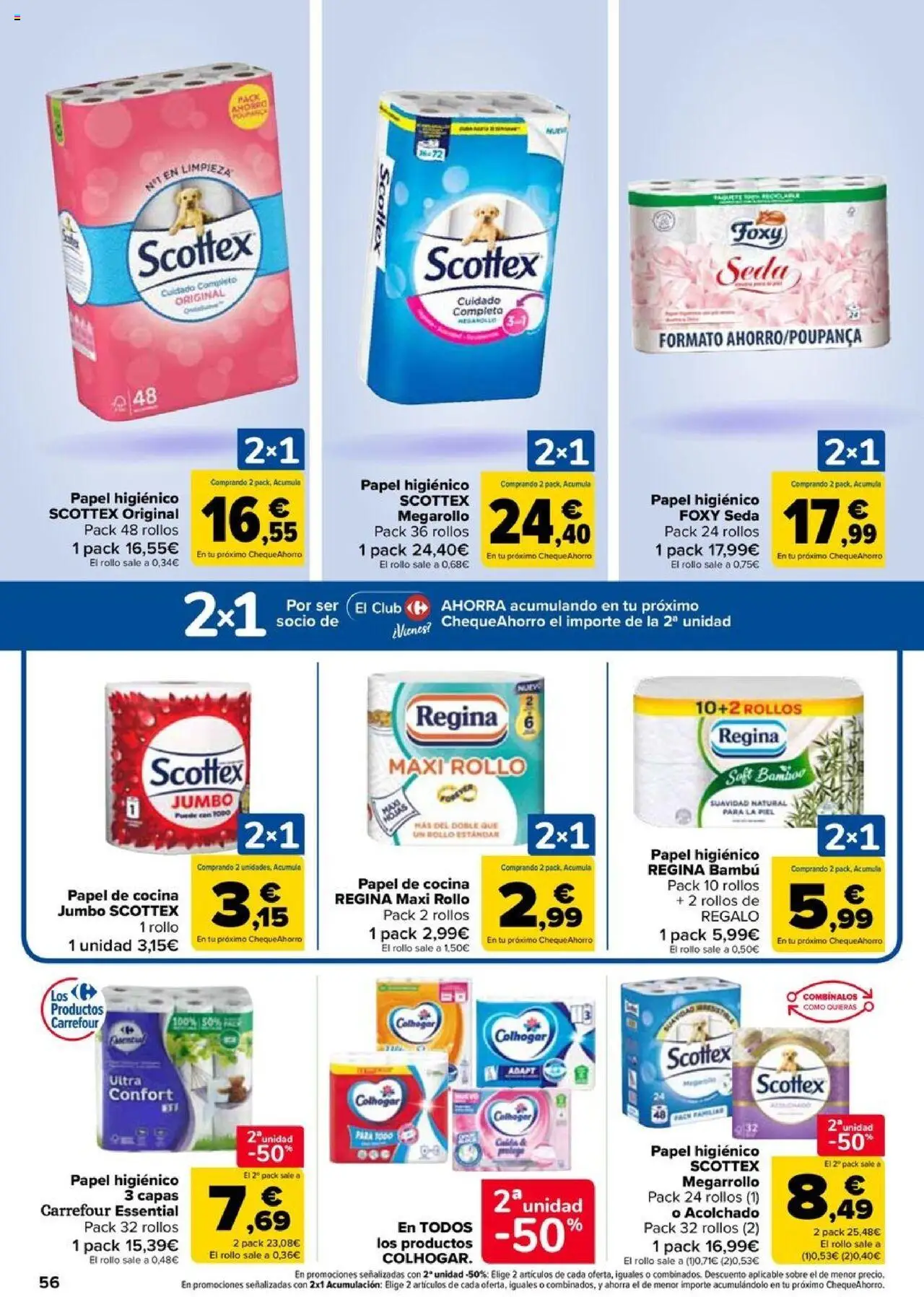 Carrefour folleto │ válido desde el 11.09.2025 | Página: 56 | Productos: Papel higienico, Cocina
