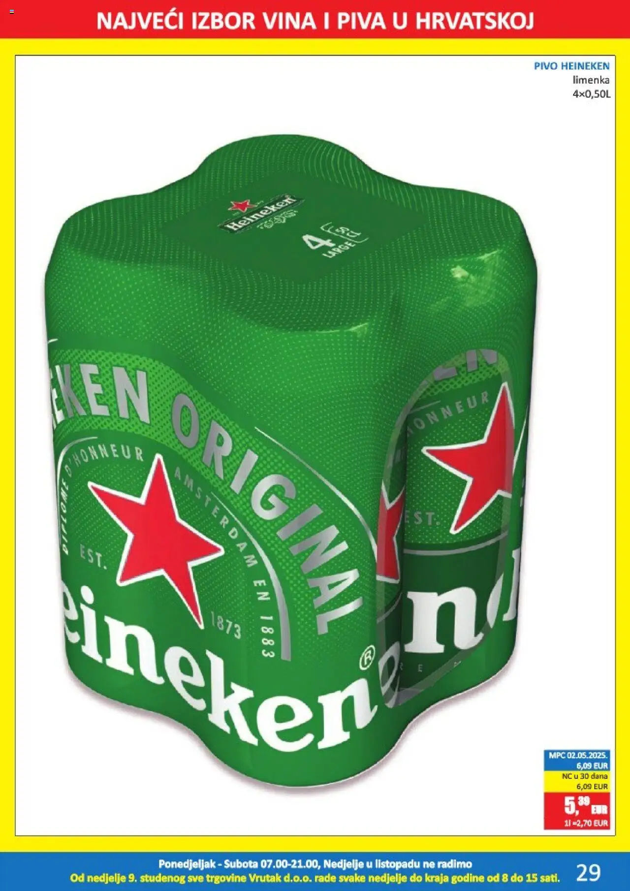 Vrutak katalog | vrijedi od 13.10.2025 | Stranica: 29 | Proizvodi: Pivo, Heineken