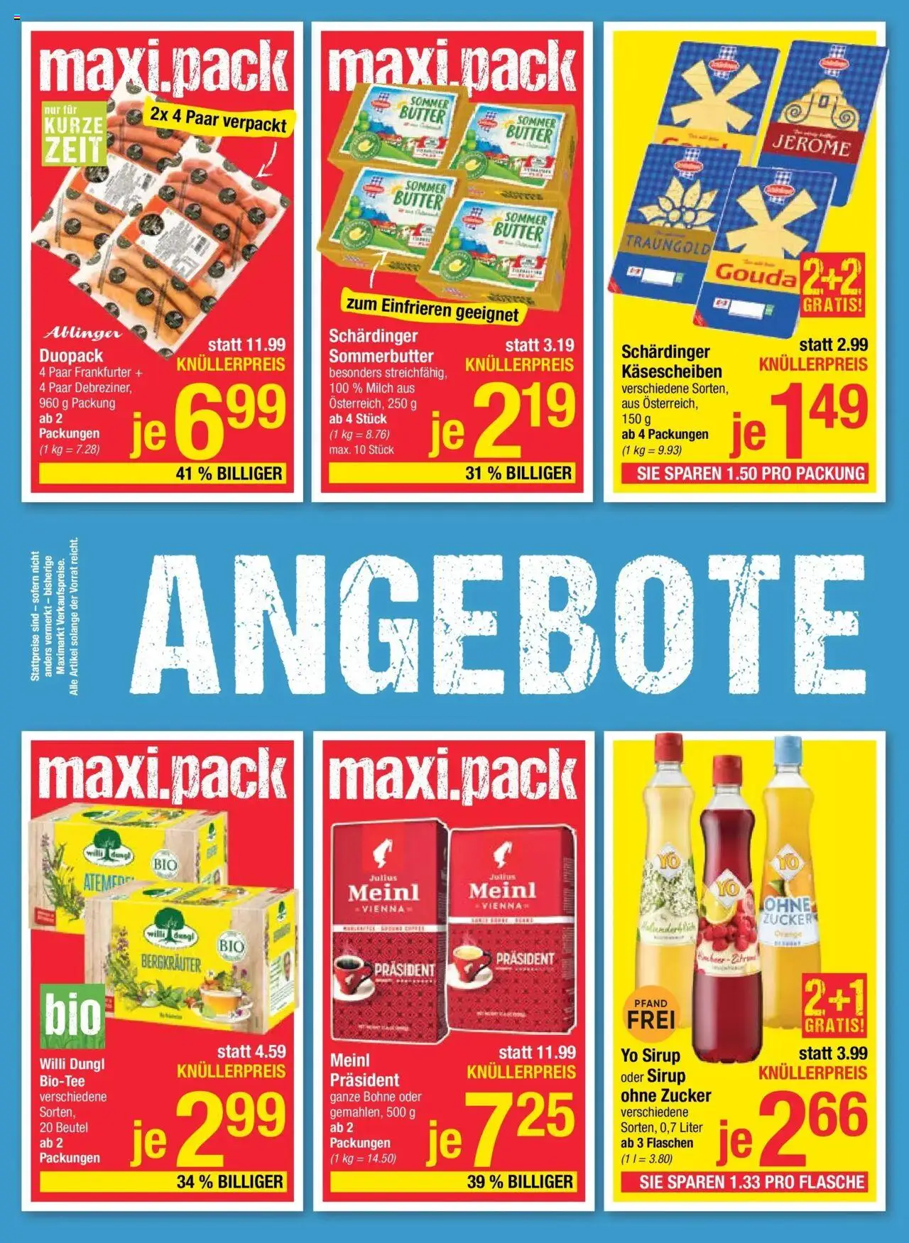 Maximarkt Vöcklabruck, Wels gültig ab 06.10.2025 | Seite: 6 | Produkte: Zucker, Milch, Butter
