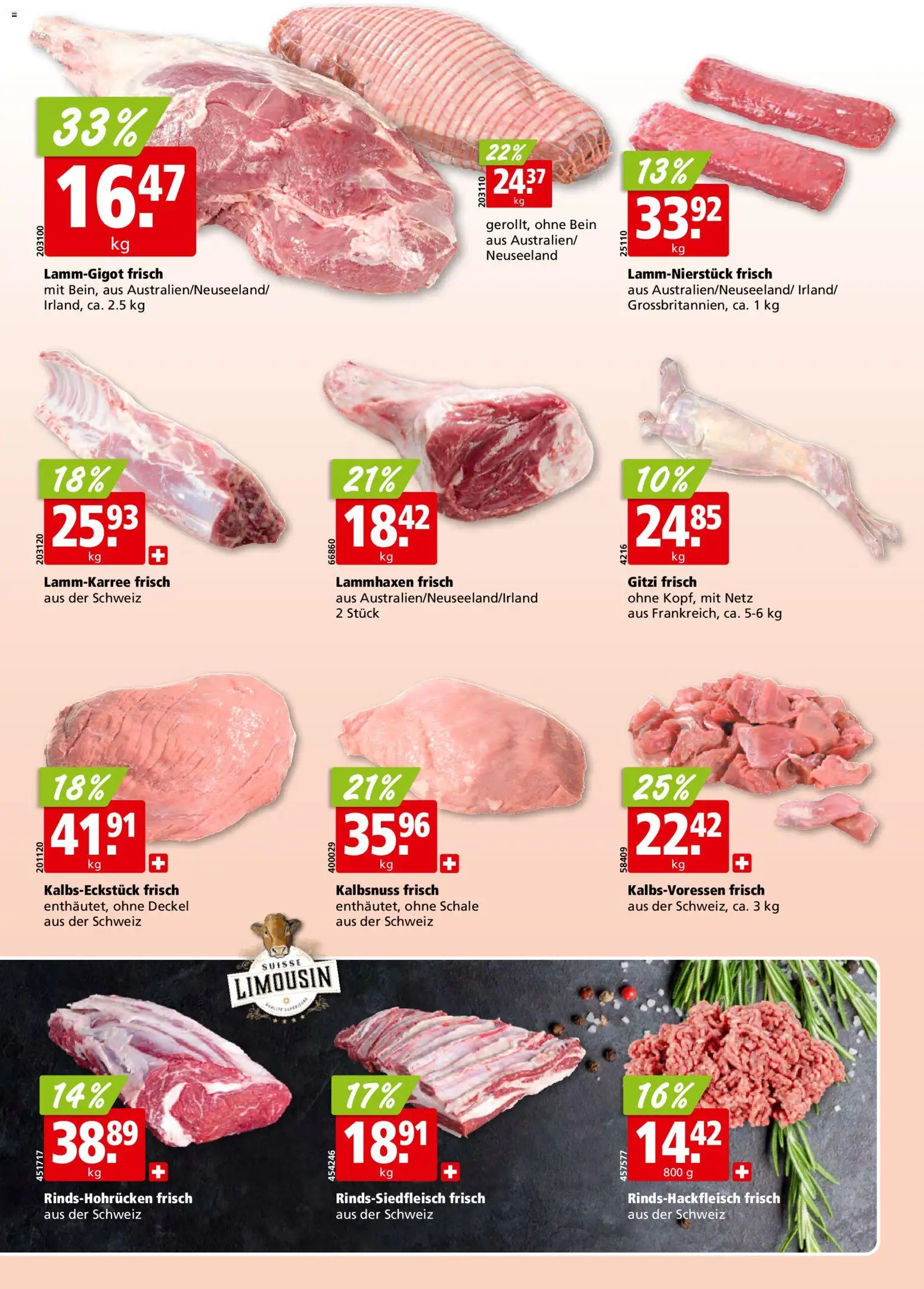 Aligro aktionen Schlieren, Gossau SG, Frauenfeld, Rapperswil-Jona, Sargans, Bern, Brüttisellen, Pratteln, Emmen, Spreitenbach – gültig ab 23.03.2026 | Seite: 8