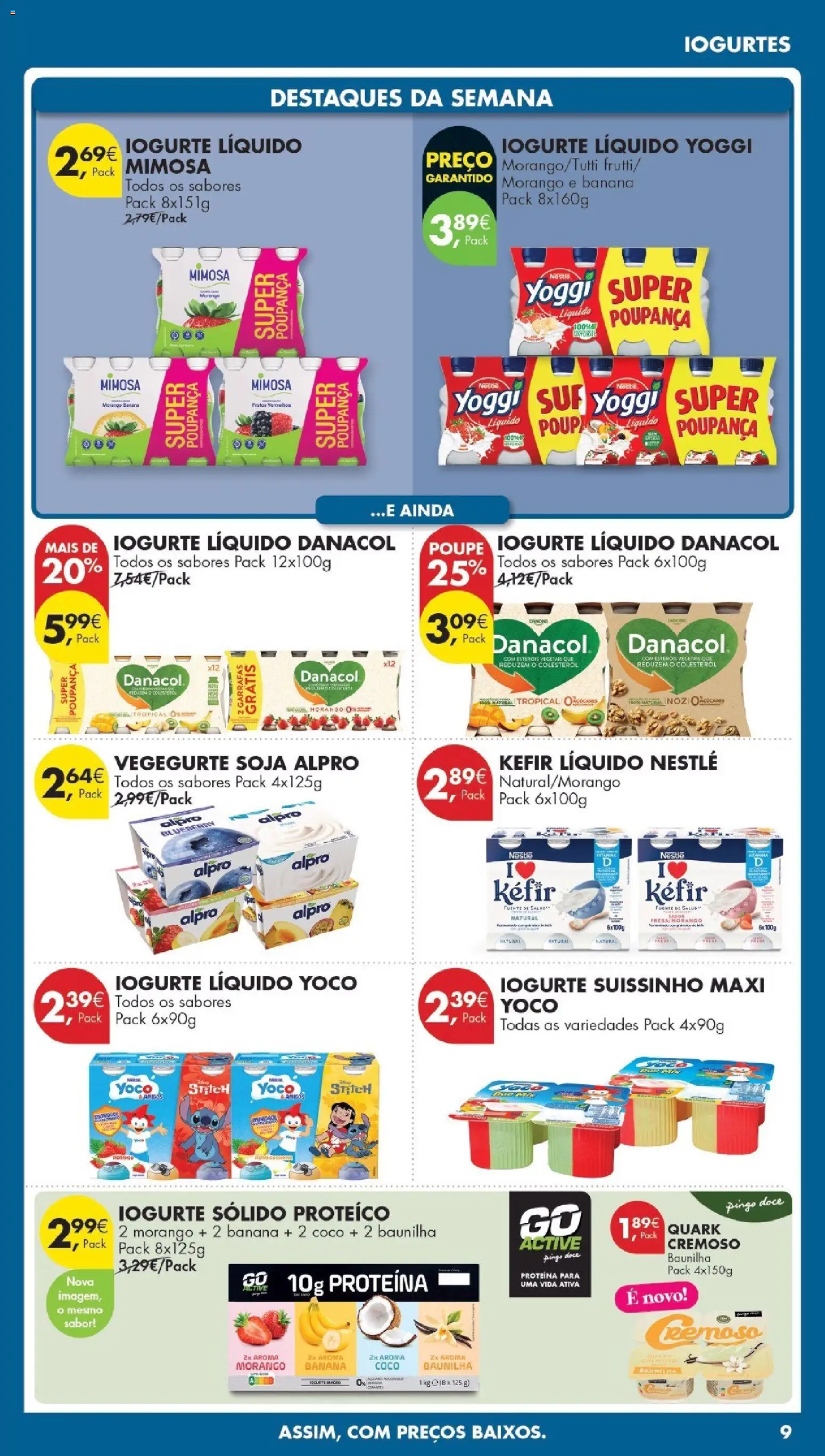 Pingo Doce Poupe Esta Semana Madeira │ válido de 14.04.2026 | Página: 9 | Produtos: Soja, Iogurtes, Iogurte liquido, Proteina
