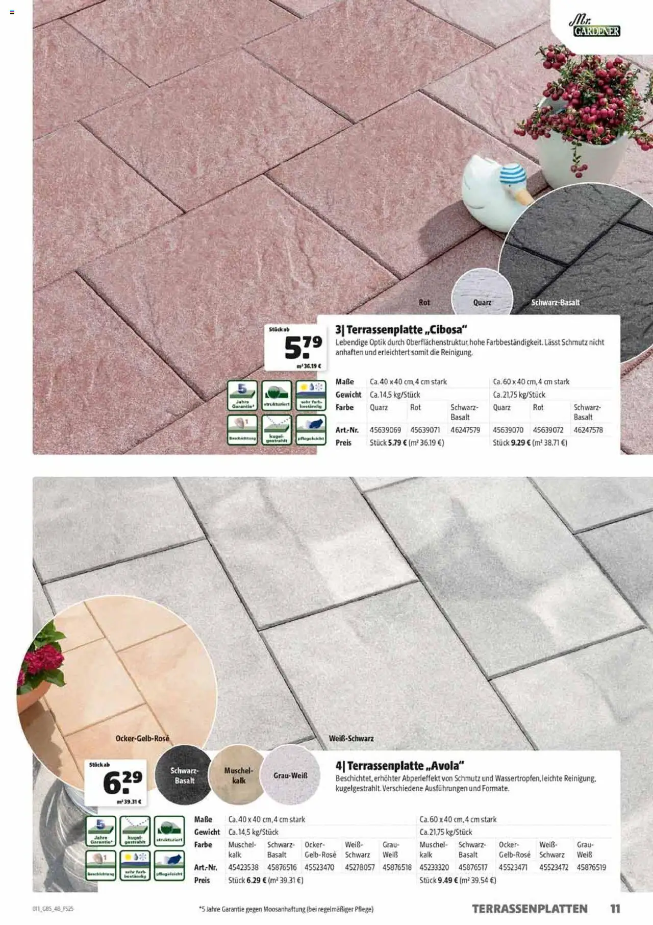 HERKULES Gartenbaustoffe - gültig ab dem 28.07.2025 | Seite: 11 | Produkte: Gewicht
