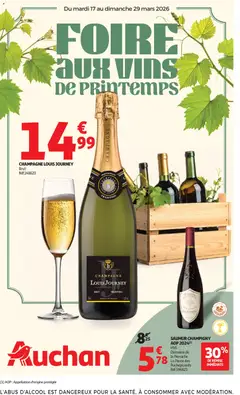 Auchan folder / publicité Vins - Voorbeeld van een folder van Auchan, geldig van 17.03.2026