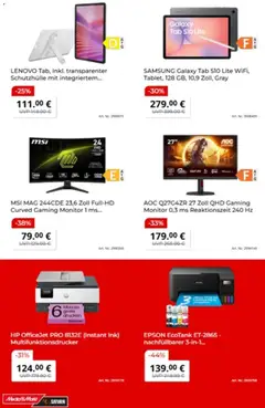 Media Markt Prospekt 	 ab 21.04.2026 gültig | Seite: 7 | Produkte: HP, Epson, Samsung, Monitor