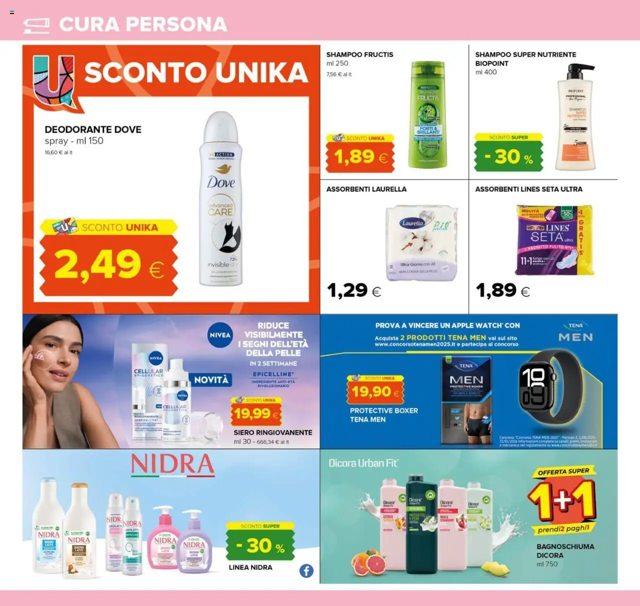 Volantino Oasi del 13.09.2025 | Pagina: 22 | Prodotti: Shampoo, Bagnoschiuma, Boxer, Bagno