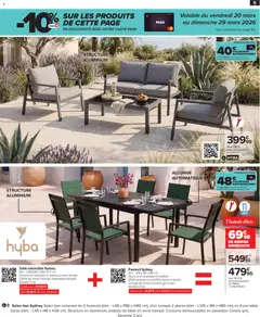 Carrefour - Prévisualisation de Carrefour Jardin là où la vie se cultive valide à partir de 24.03.2026 | Page: 5 | Produits: Table extensible, Canapé, Fauteuil, Table