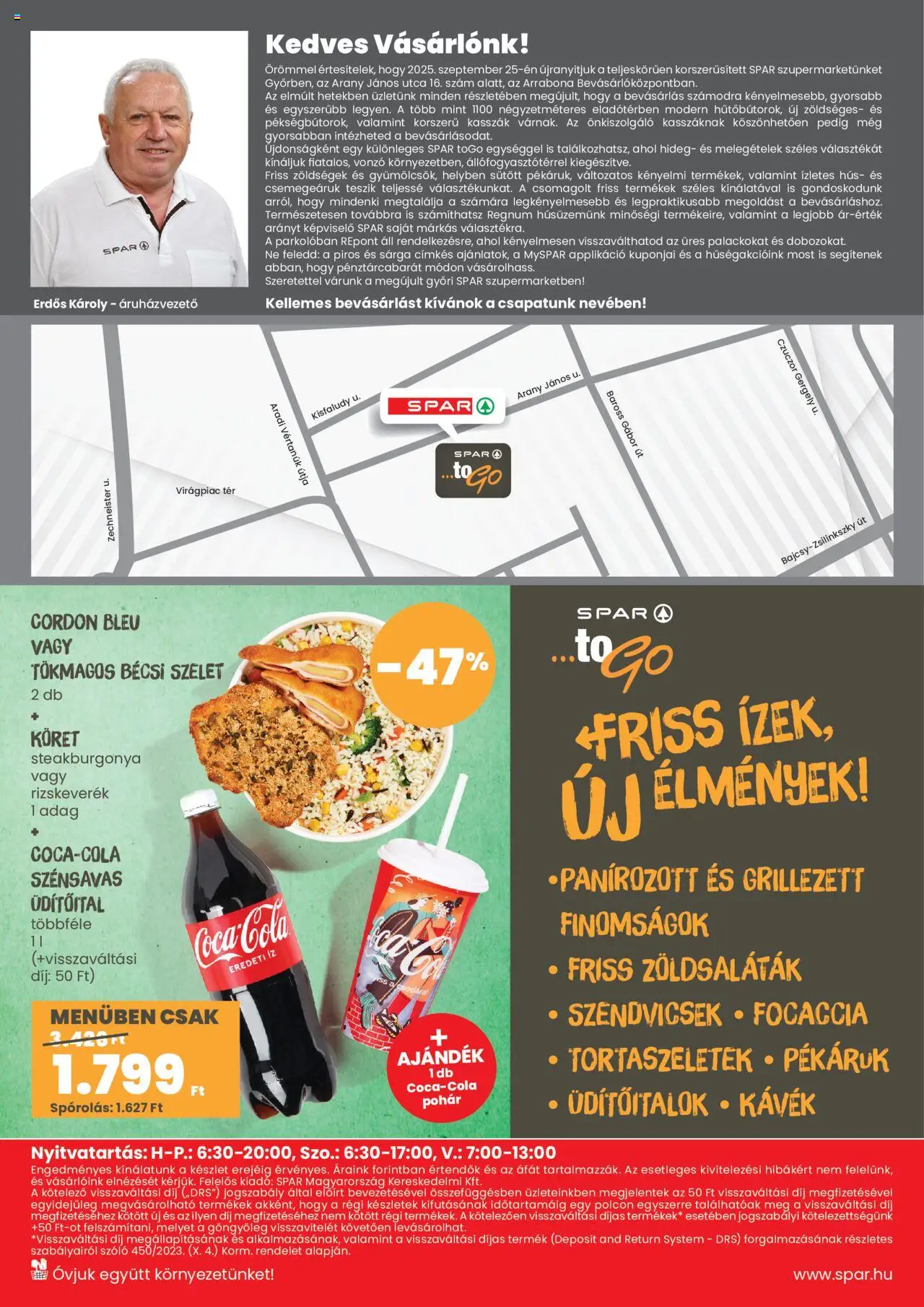 Spar akciós ujság - amely érvényes a következő dátumtól: 25.09.2025 | Oldal: 4 | Termékek: Cordon bleu, Szőlő, Hús, Pohár