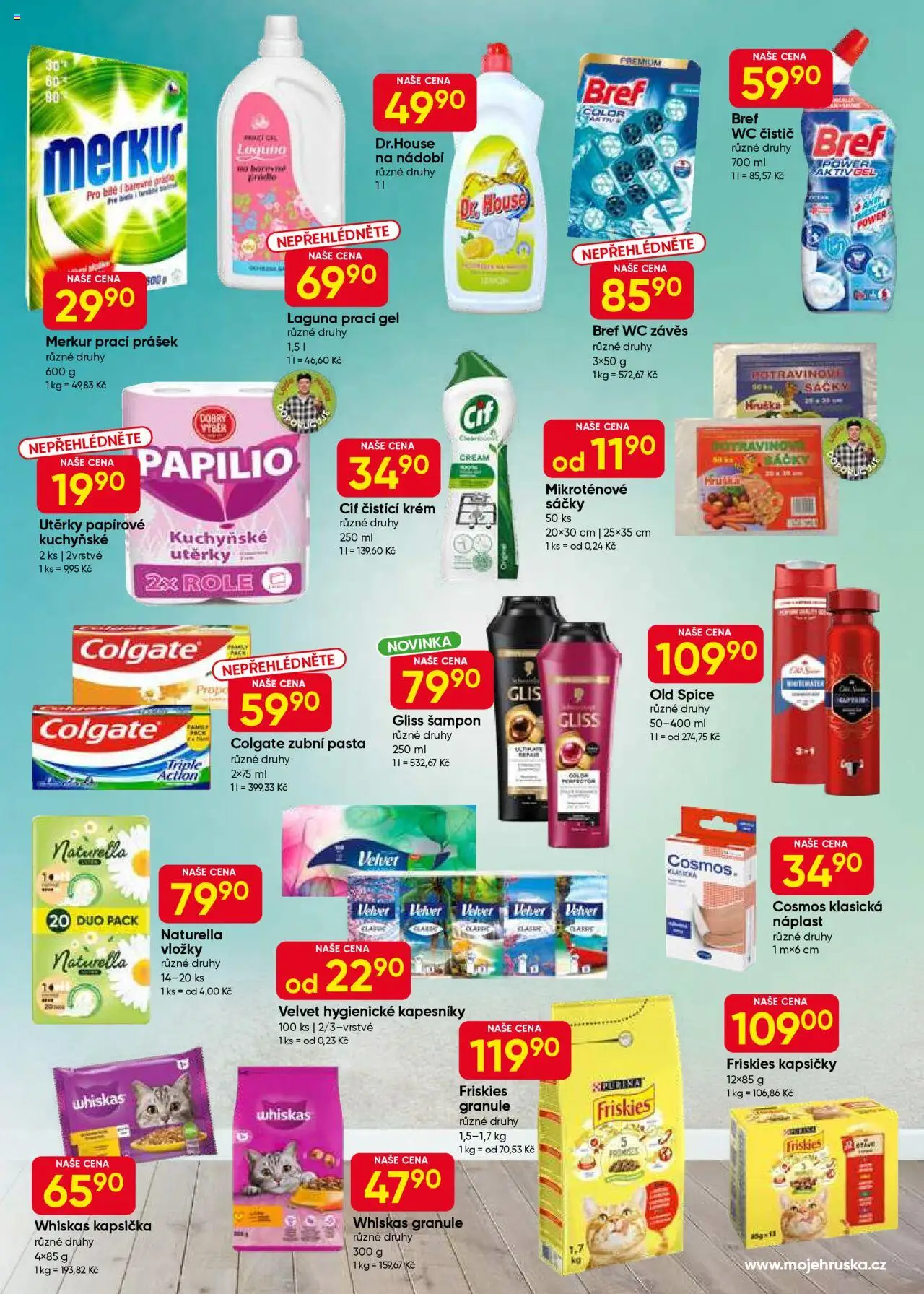 Hruška leták od 07.10.2025 | Strana: 7 | Produkty: Purina, Vložky, Wc čistič, Šampon