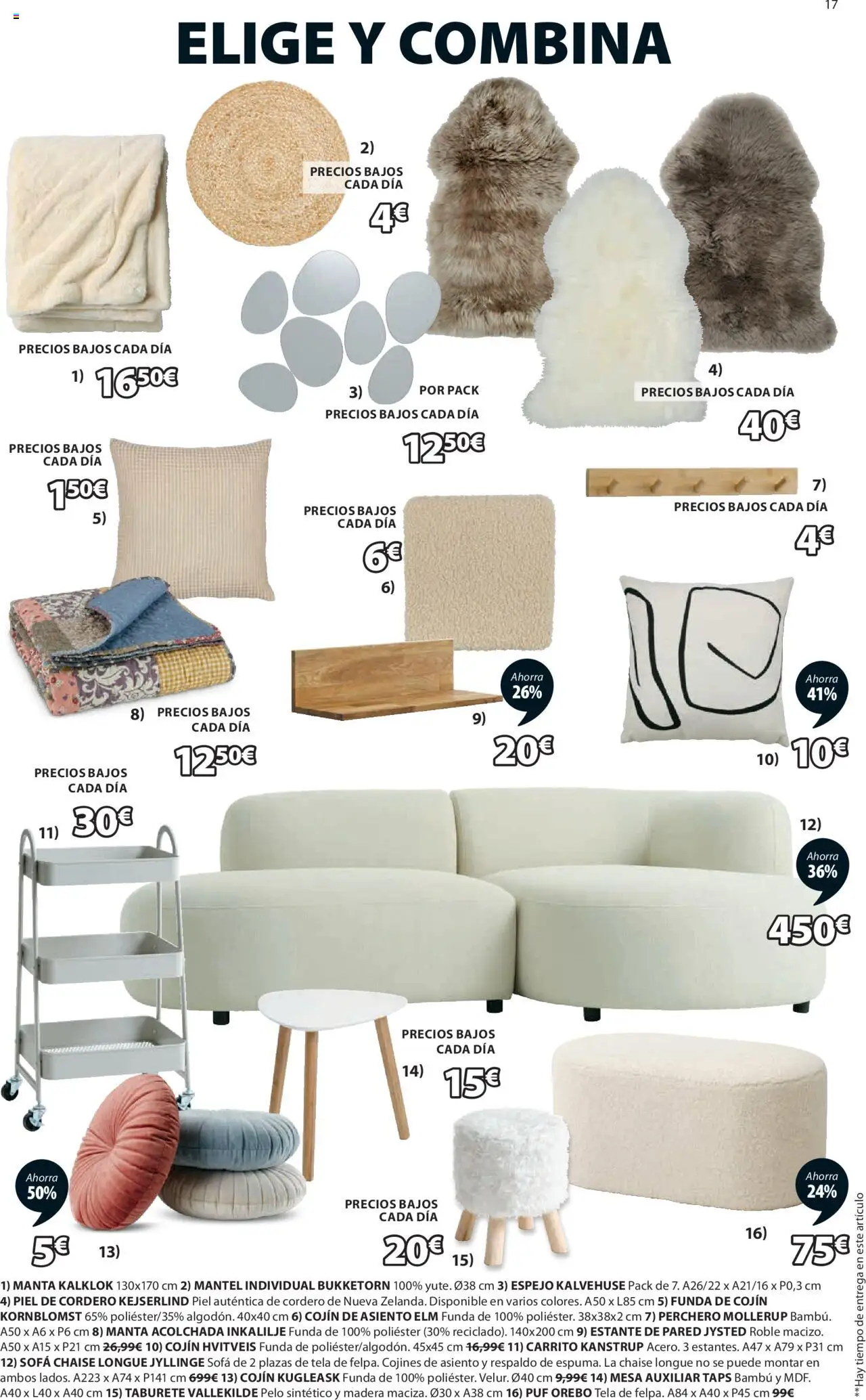 JYSK Grandes ofertas │ válido desde el 03.06.2025 | Página: 18 | Productos: Manta, Funda, Estante, Mesa