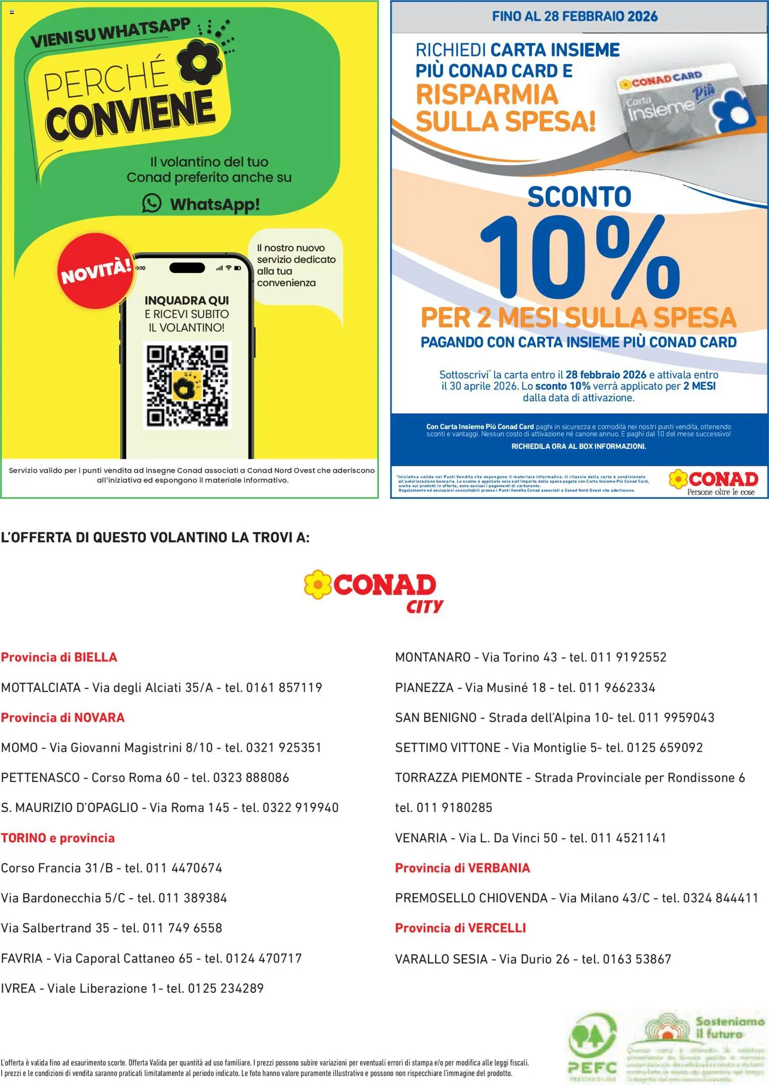 Volantino Conad del 29.01.2026 | Pagina: 8 | Prodotti: Data, The, Stampa