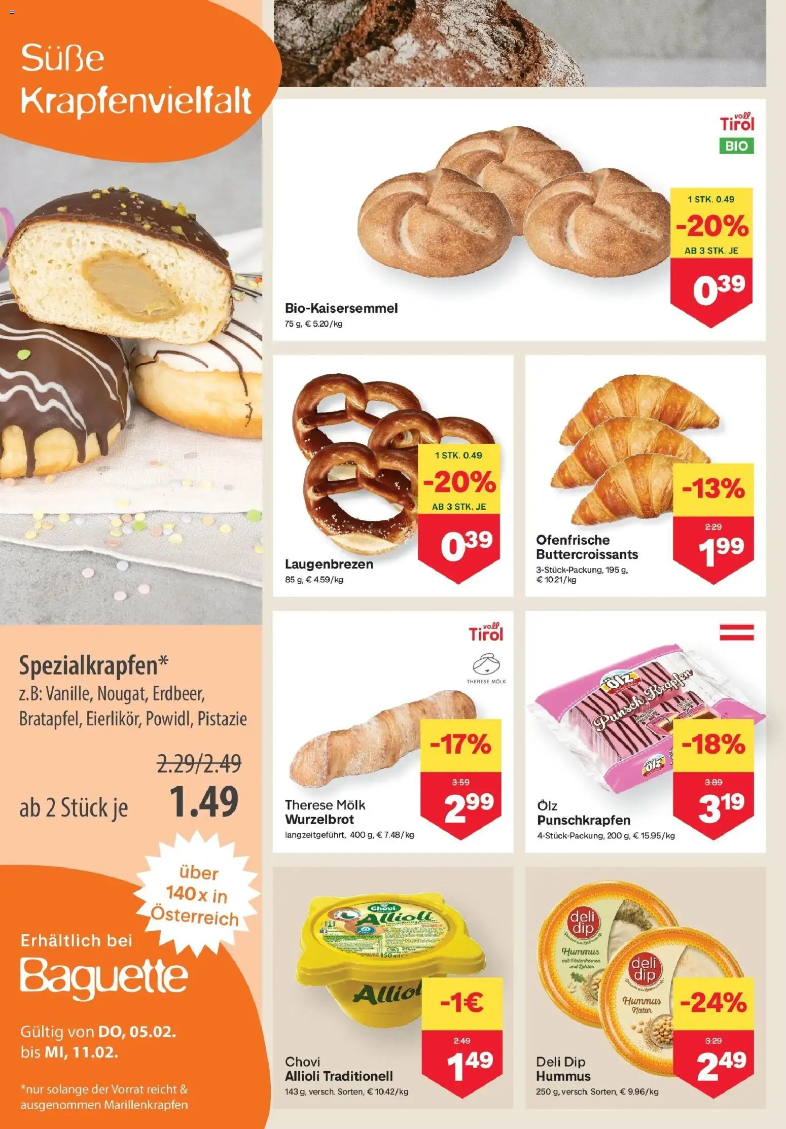 MPREIS St.Gallenkirch gültig ab 05.02.2026 | Seite: 4 | Produkte: Rizsliszt, Jääkaappipakastin