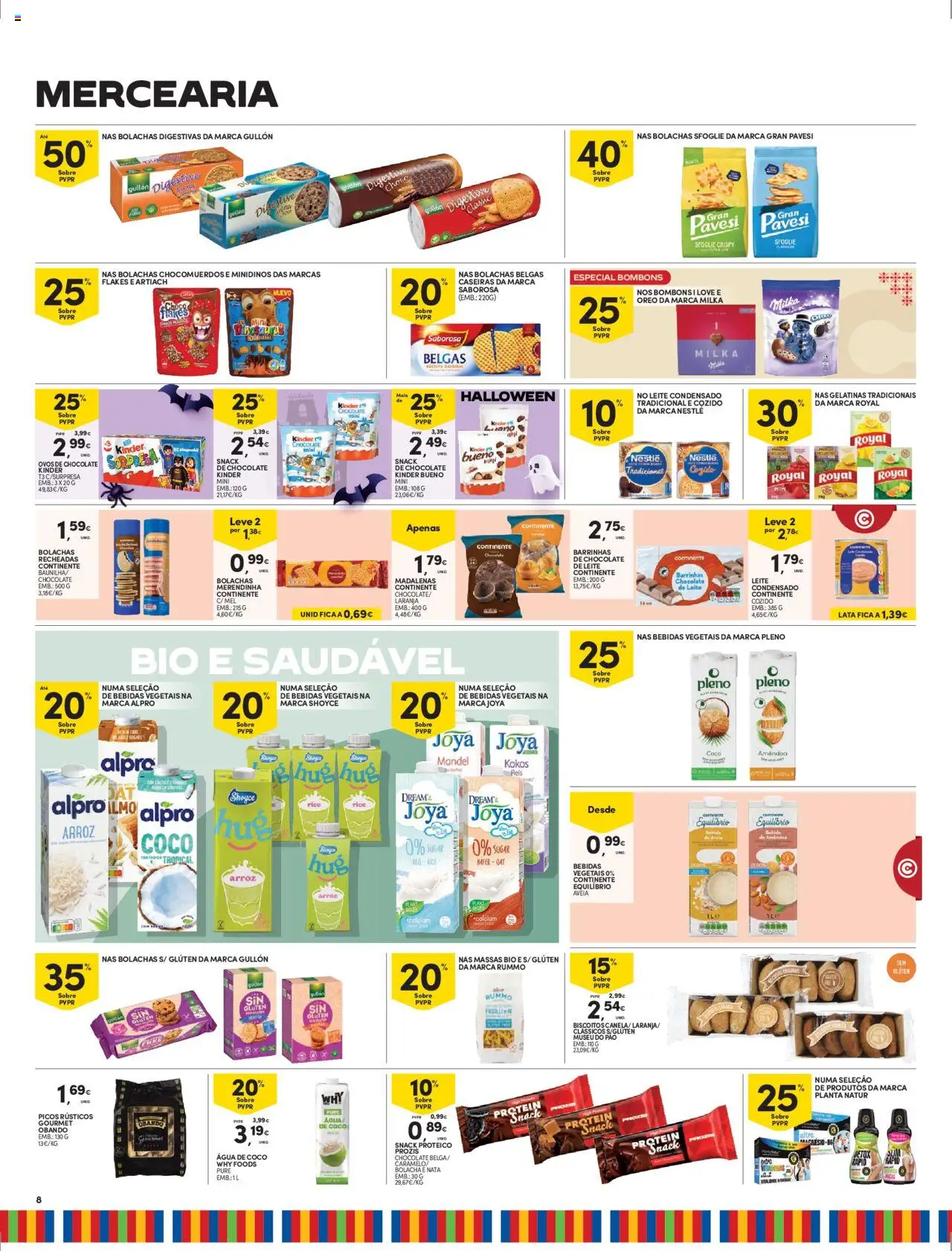 Continente - Madeira: Folheto Semanal │ válido de 14.10.2025 | Página: 8 | Produtos: Areia, Chocolates, Arroz, Bebida