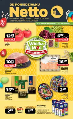 Pogląd oferty "Netto gazetka od poniedziałku spożywcza" - ważna od 23.03.2026