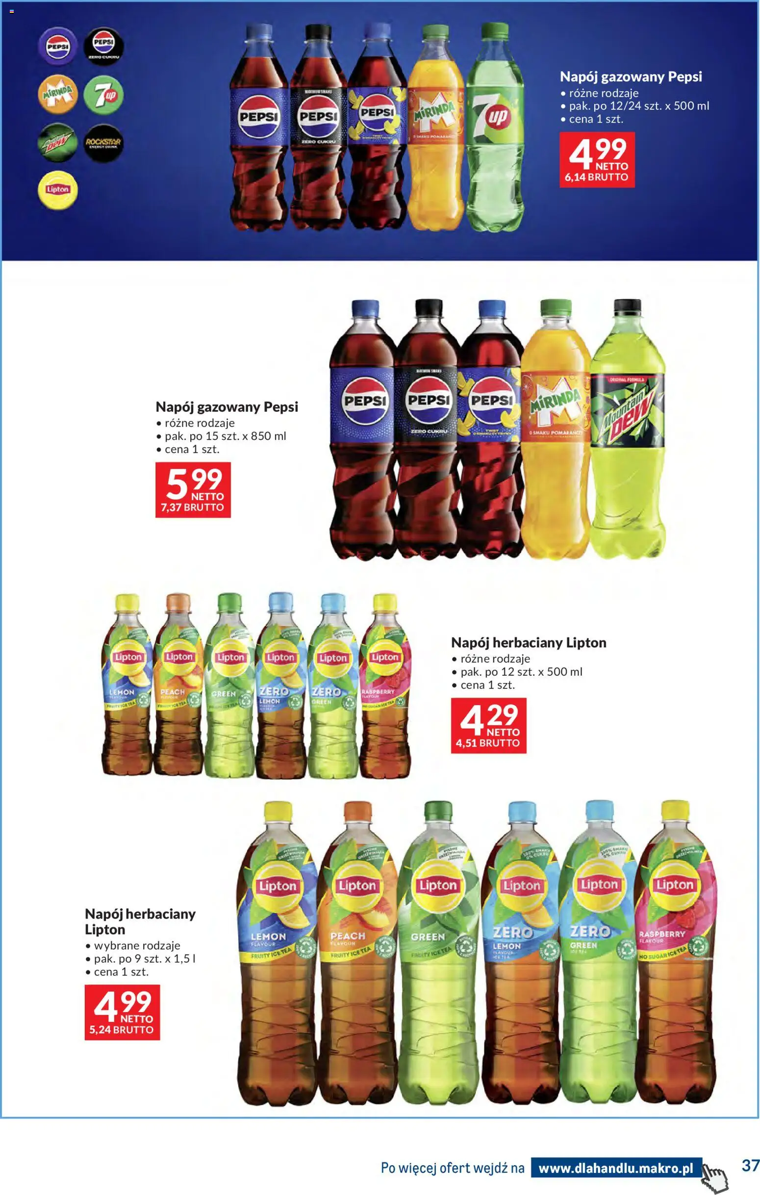 Makro Gazetka - Dystrybucja do sklepów od 20.01.2026 | Strona: 37 | Produkty: Curry, Ice Tea, Pepsi