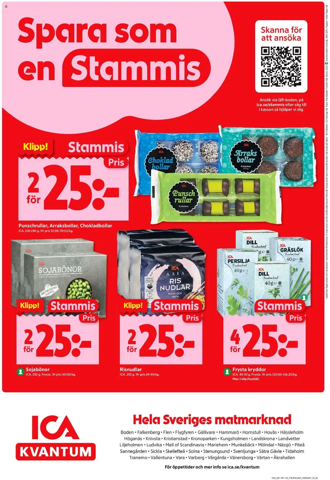ICA Kvantum reklamblad aktuell från 13.10.2025 | Sida: 10 | Produkter: Såg, Gräslök, Choklad, Persilja