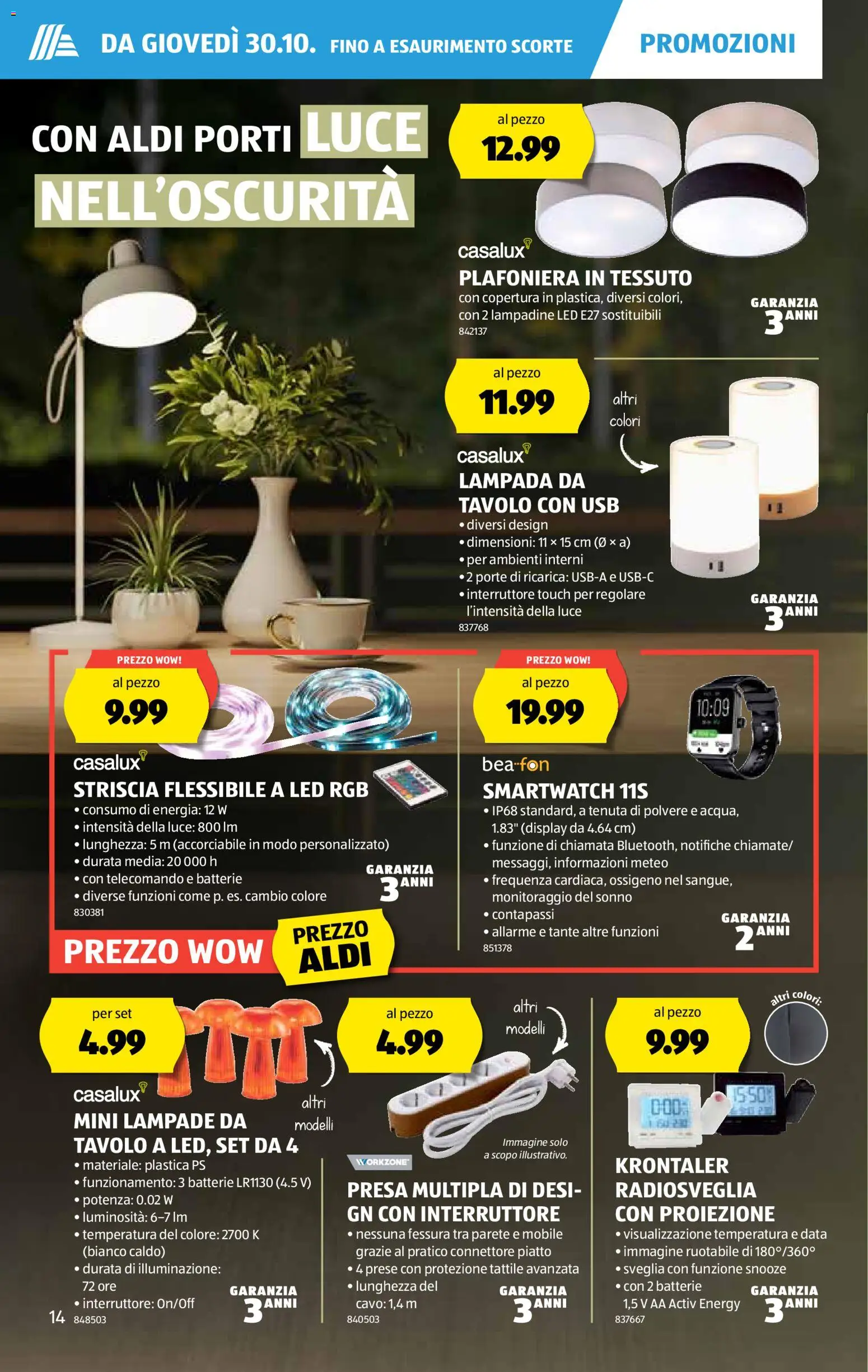 Aldi Aktionen IT – gültig ab 30.10.2025 | Seite: 15 | Produkte: Batterie, Smartwatch, Usb