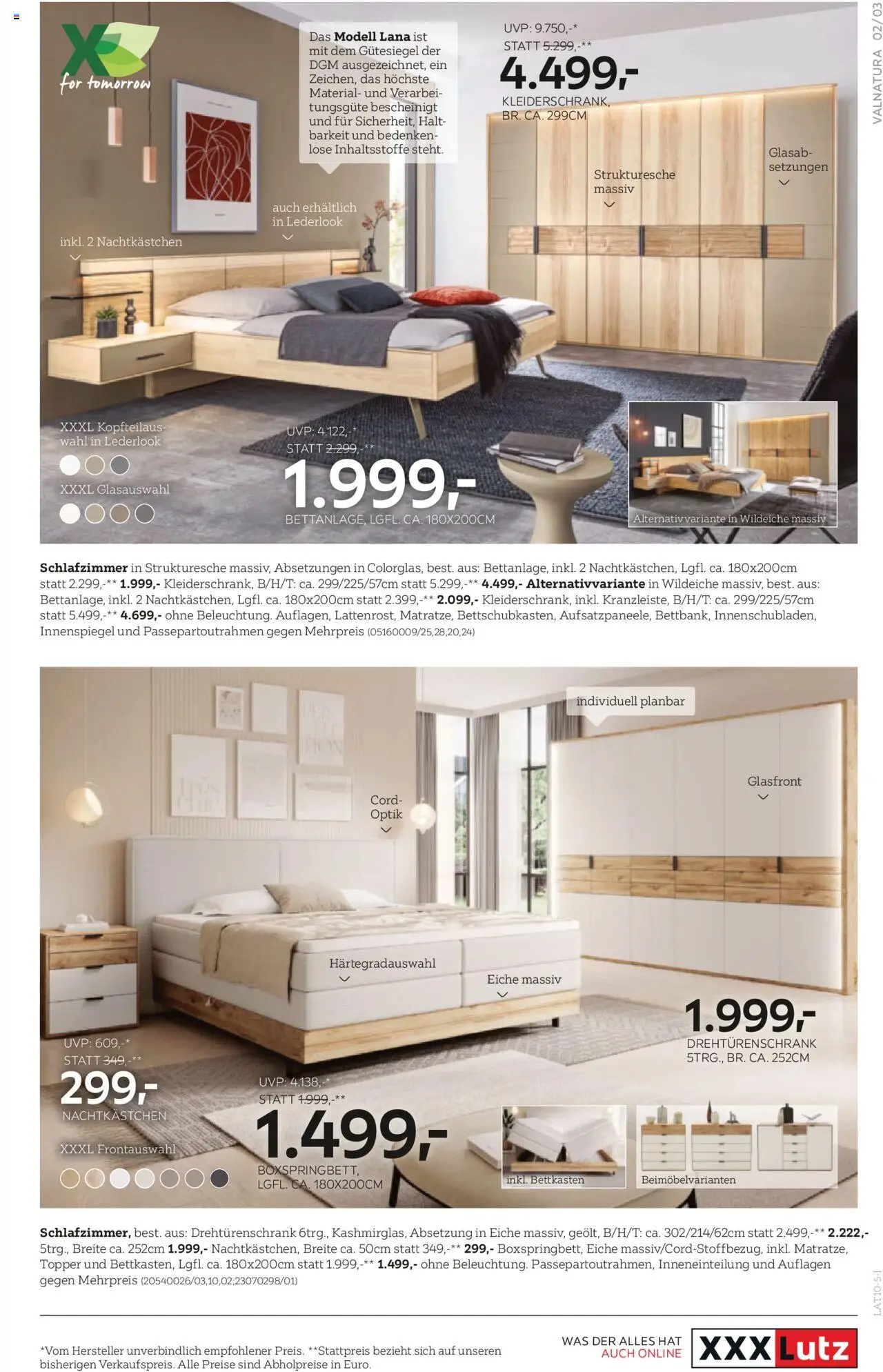 XXXLutz Schlafzimmer und Wohnraum gültig ab 07.10.2025 | Seite: 3