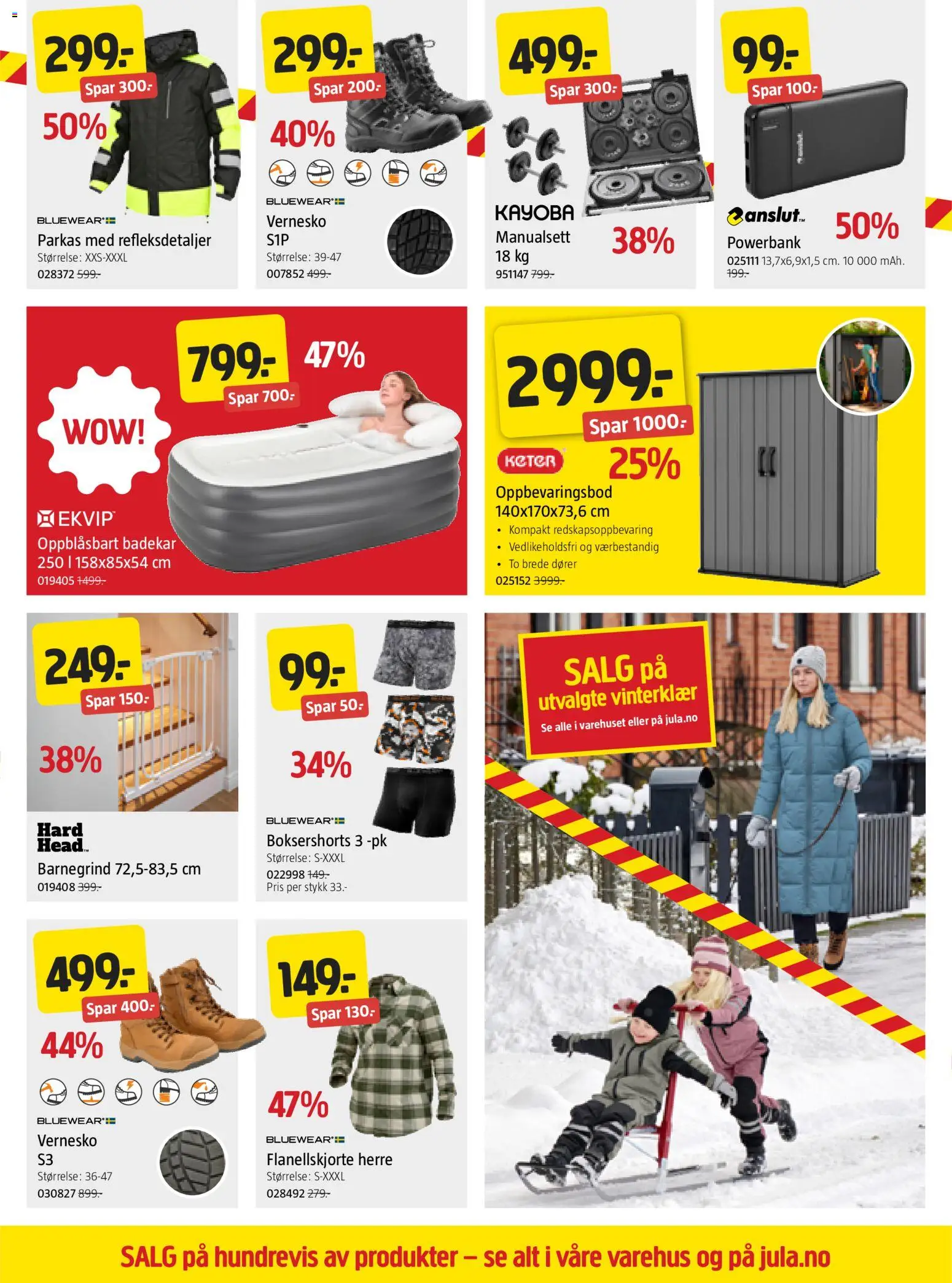 {H1} | Side: 5 | Produkter: Powerbank, Badekar, Flanellskjorte