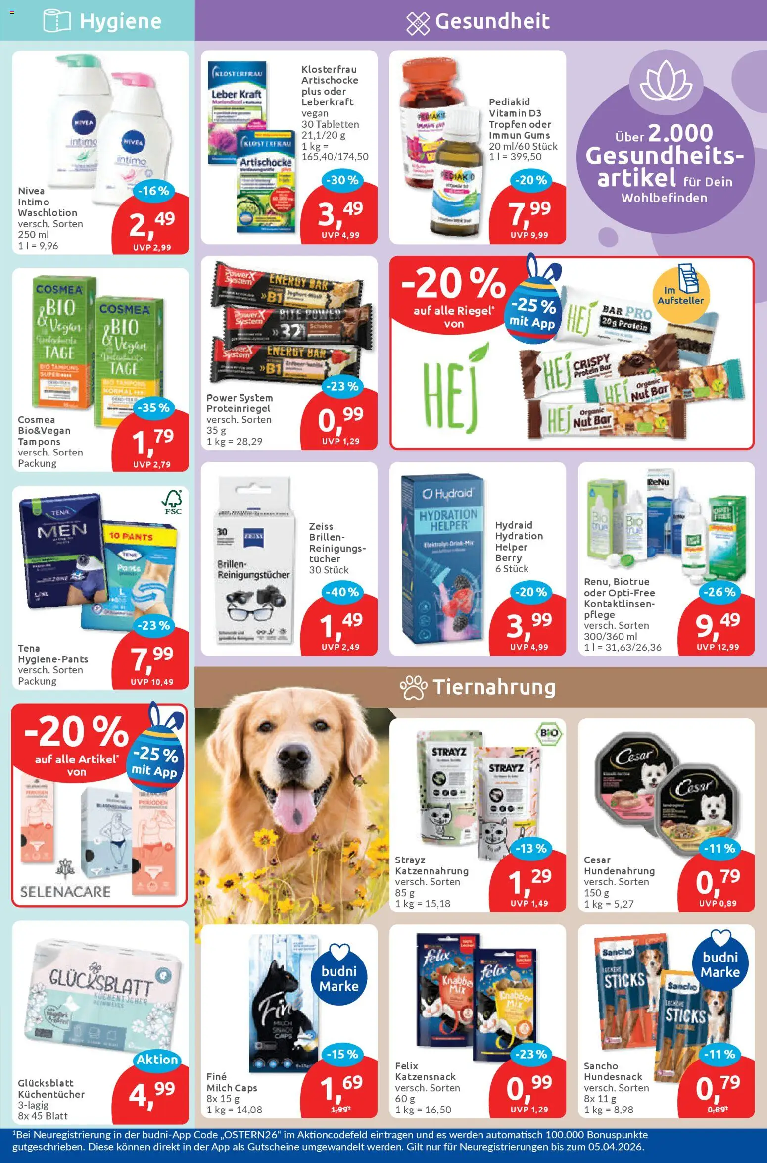 Budni Prospekt – gültig ab 30.03.2026 | Seite: 5 | Produkte: Milch, Energy, Reinigungstücher