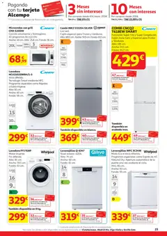 Vista previa Alcampo -HG Nacional válido desde el 29.12.2025 | Página: 23 | Productos: Congelador, Lavadora, Lavavajillas, Combi