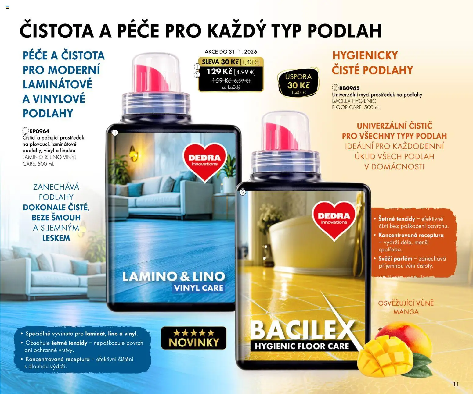 Nové Dedra akcie – leták je platný od 01.01.2026 | Strana: 11 | Produkty: Parfém