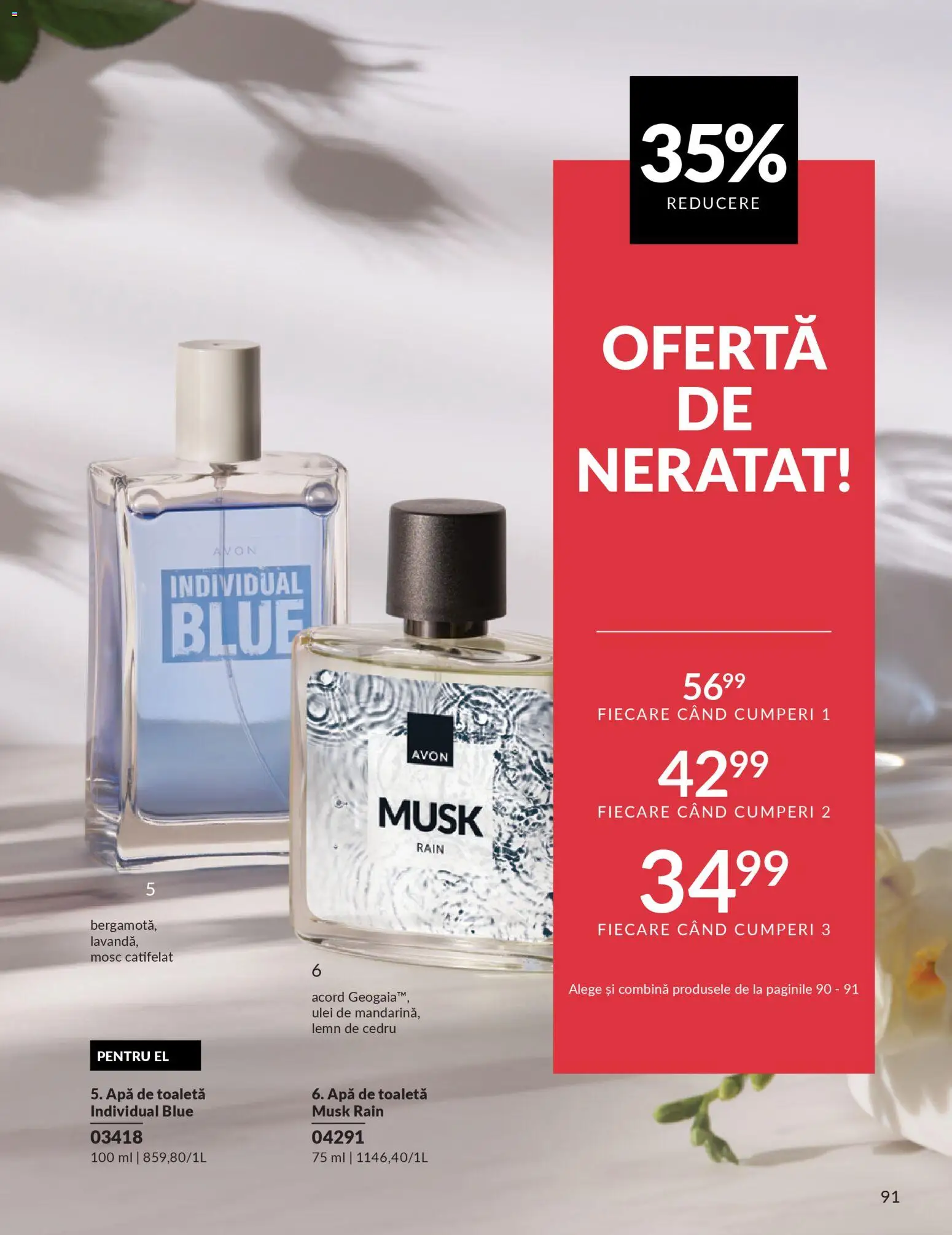 Noul catalog Avon – valabil de la 01.03.2026 | Pagină: 93 | Produse: Toaletă, Apă de toaletă, Ulei, Apă