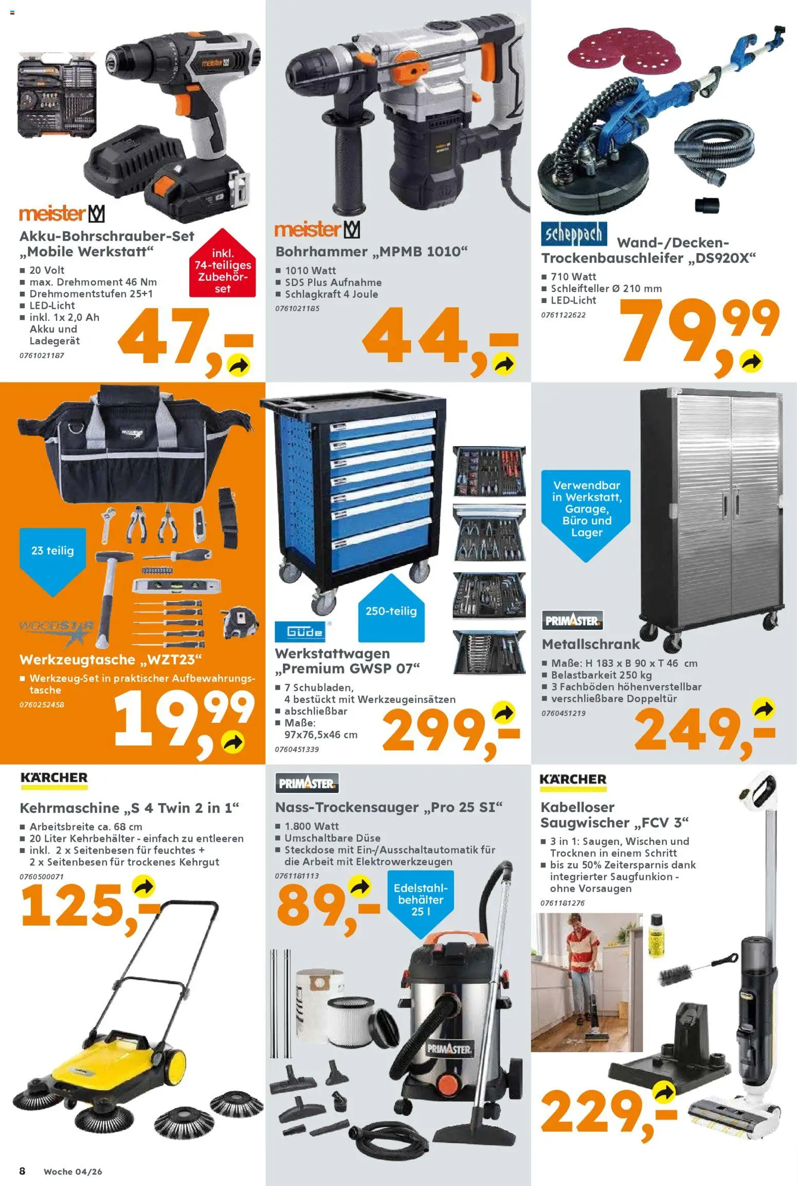 Globus Baumarkt prospekt Berlin-Treptow	 – gültig ab 19.01.2026 | Seite: 8 | Produkte: Tasche, Steckdose, Ladegerät