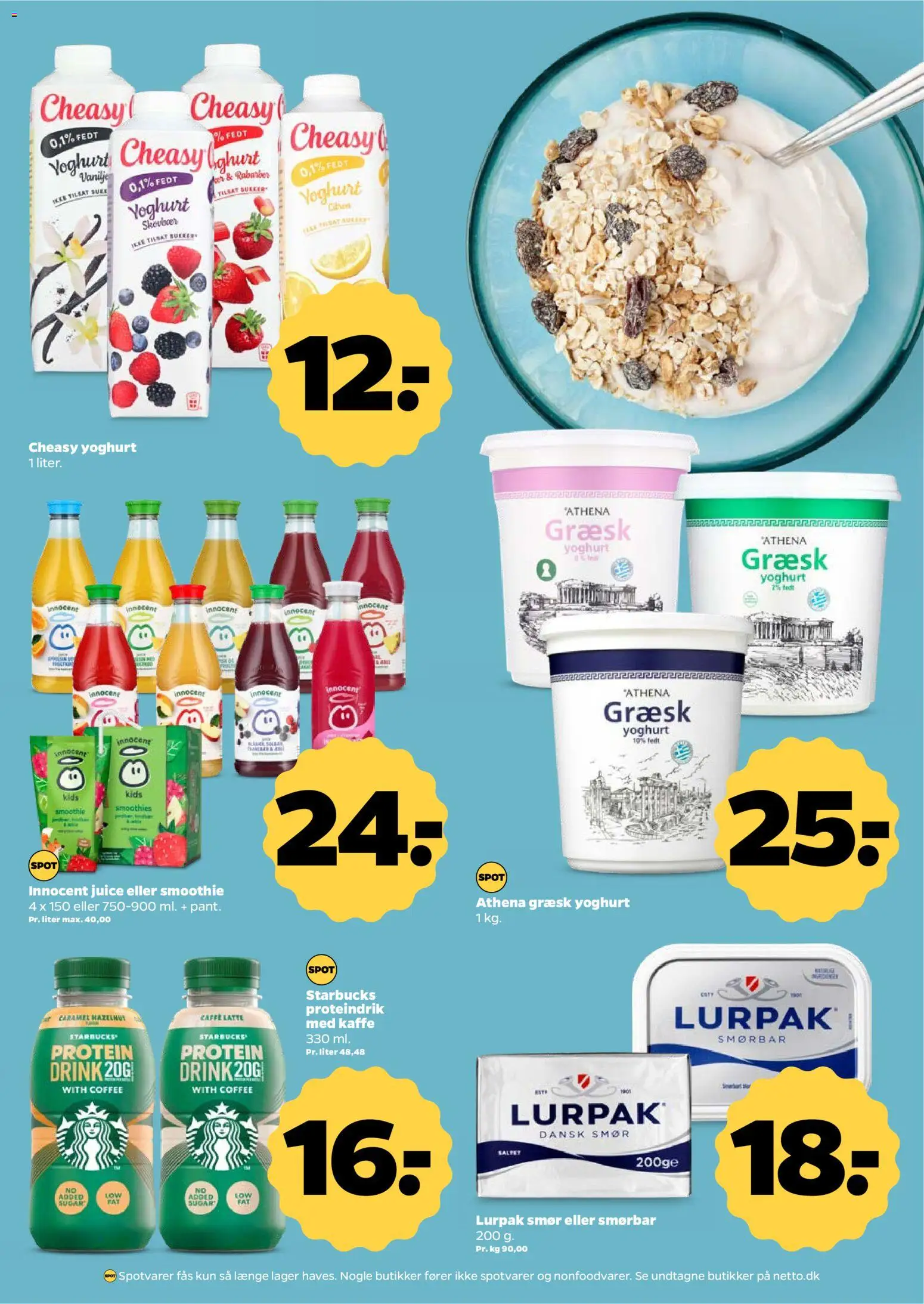 Netto tilbudsavis – gyldig fra 17.01.2026 | Side: 9 | Produkter: Smør, Yoghurt, Smoothie, Vanilje