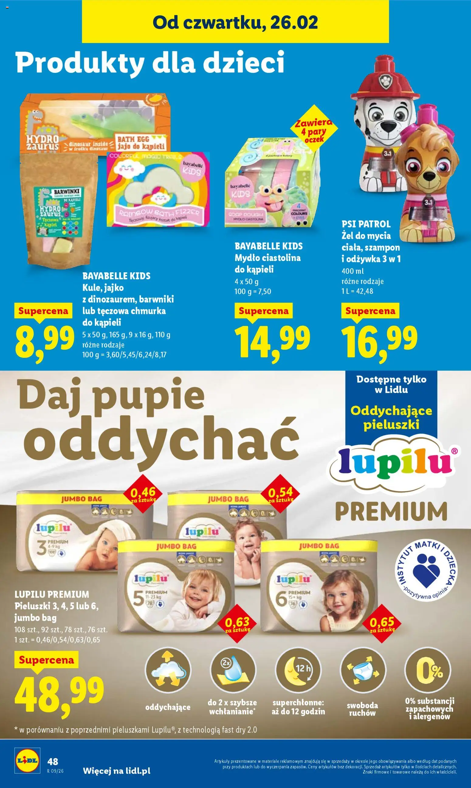 Lidl Gazetka od 26.02.2026 | Strona: 48 | Produkty: Szampon, Odżywka, Mydło