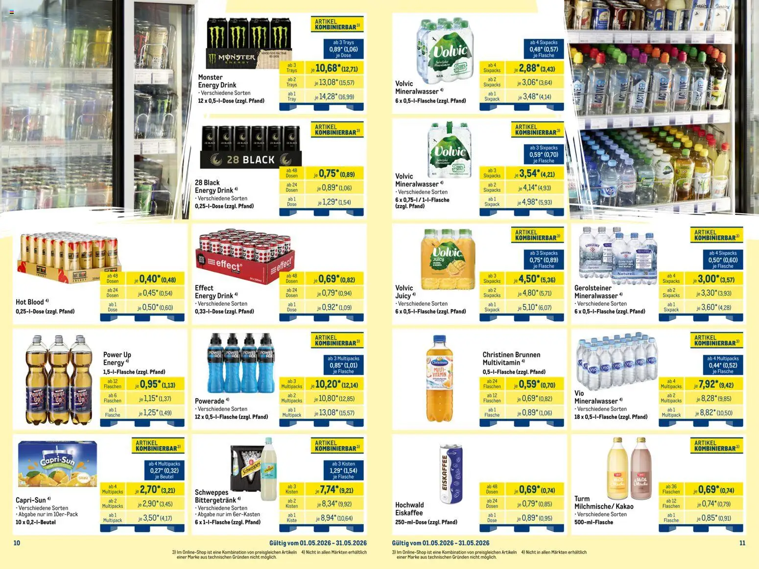 Metro Monats-Mix – gültig ab 01.05.2026 | Seite: 6 | Produkte: Schweppes, Mineralwasser, Volvic, Gerolsteiner