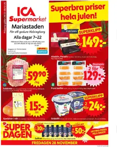 ICA Supermarket - Helsingborg - Förhandsvisning av reklamblad från butik ICA Supermarket aktuell från 24.11.2025