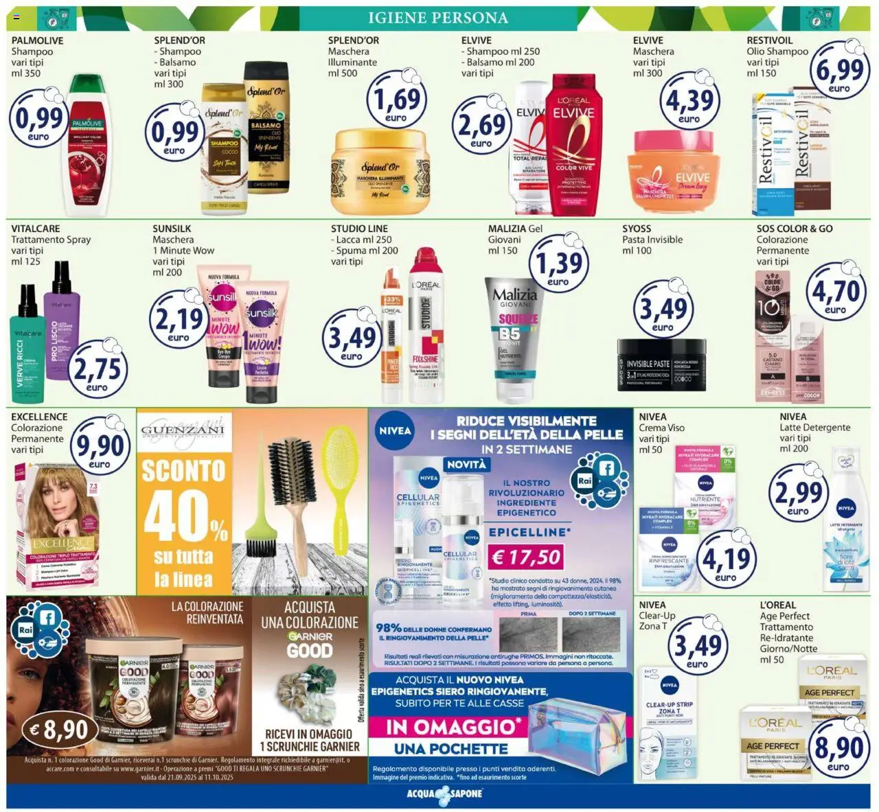 Volantino Acqua e Sapone del 24.09.2025 | Pagina: 7 | Prodotti: Detergente, Tè, Latte, Pasta