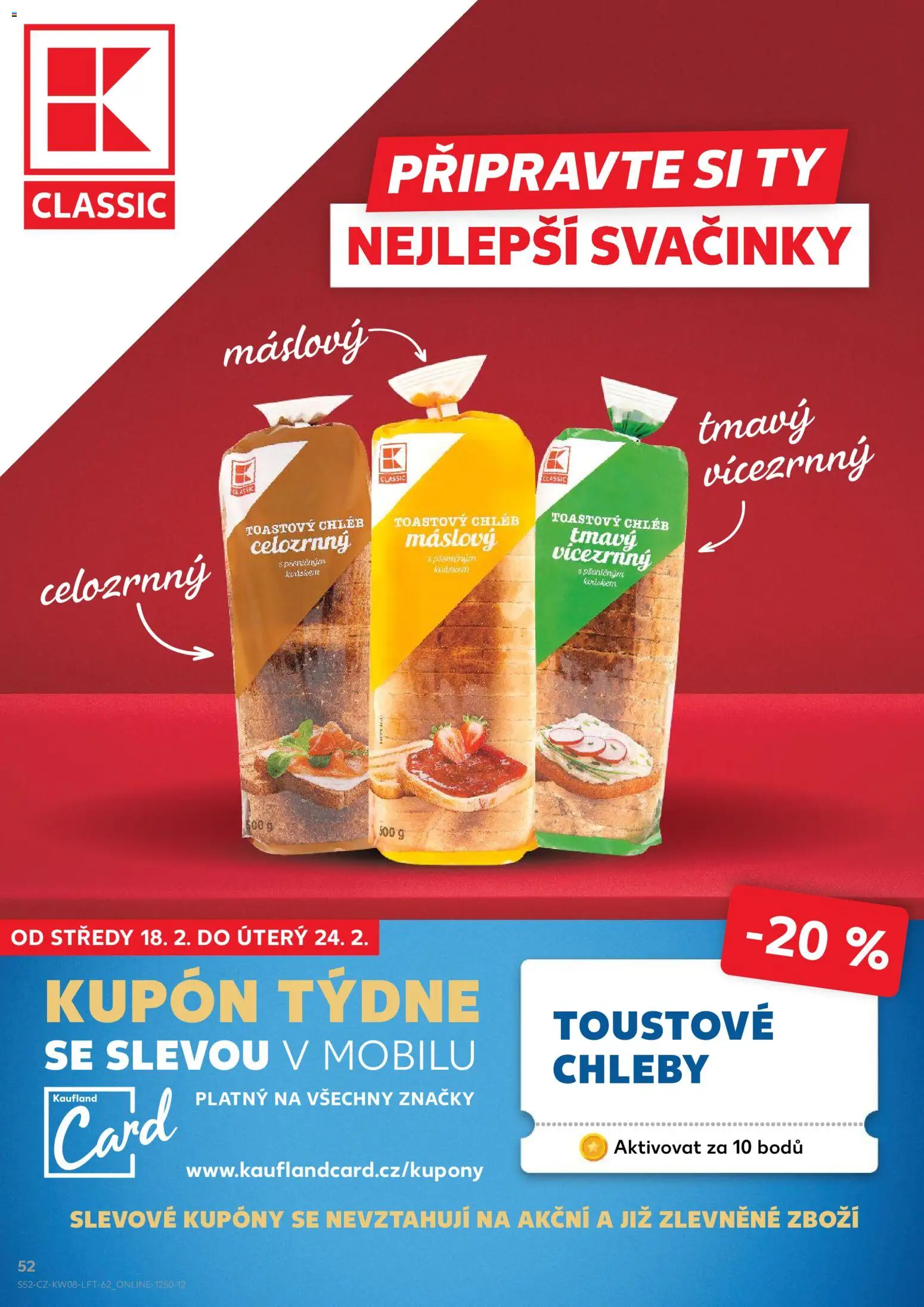 Kaufland leták - Praha 4 od 18.02.2026 | Strana: 52 | Produkty: Chléb