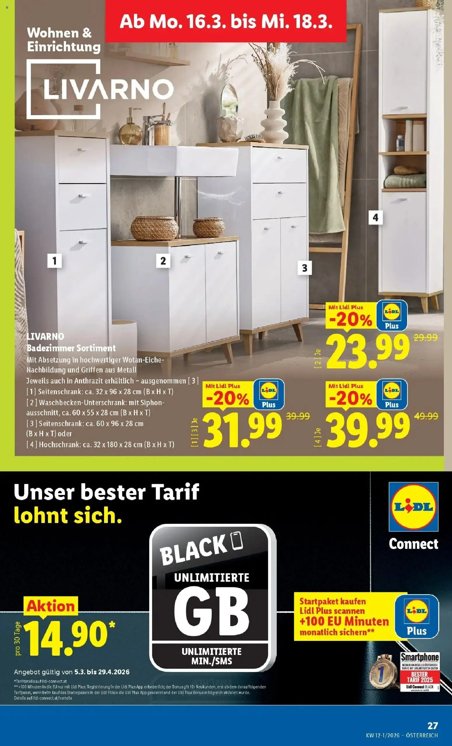 Lidl Flugblatt - Wien, Langenzersdorf, Zwettl gültig ab 12.03.2026 | Seite: 32 | Produkte: Smartphone