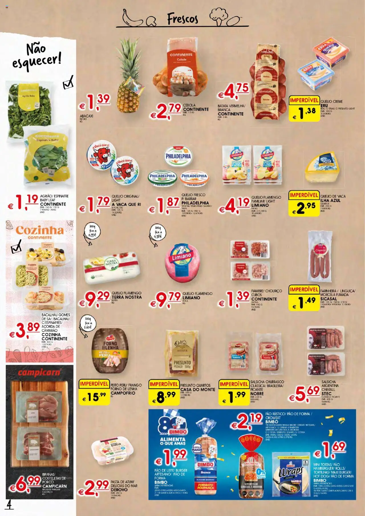 Meu Super folheto │ válido de 04.09.2025 | Página: 4 | Produtos: Cebola, Queijo, Abacaxi, Creme