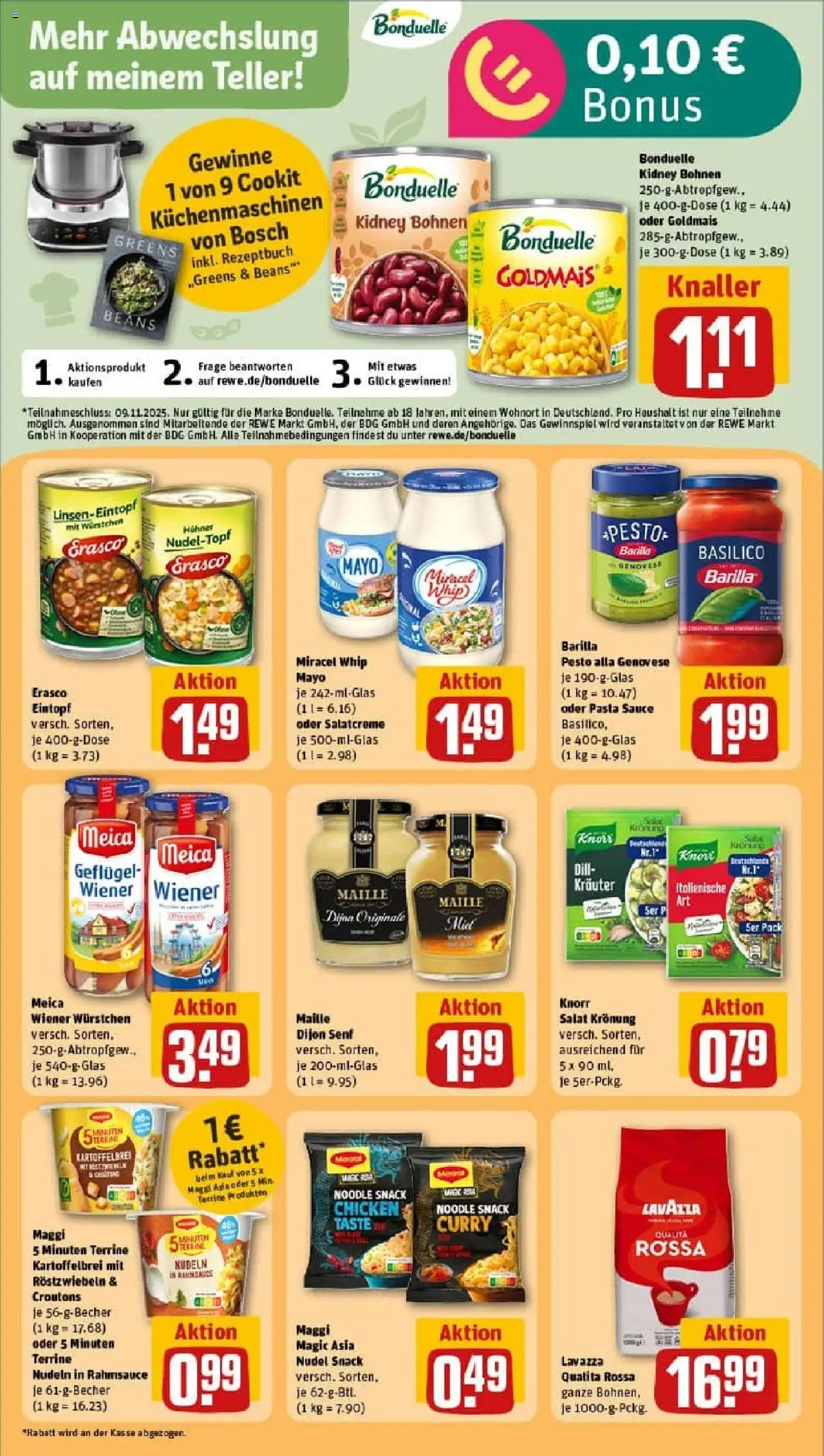 Rewe prospekt Werther	 – gültig ab 19.10.2025 | Seite: 24 | Produkte: Wiener wurstchen, Barilla pesto, Knorr, Meica