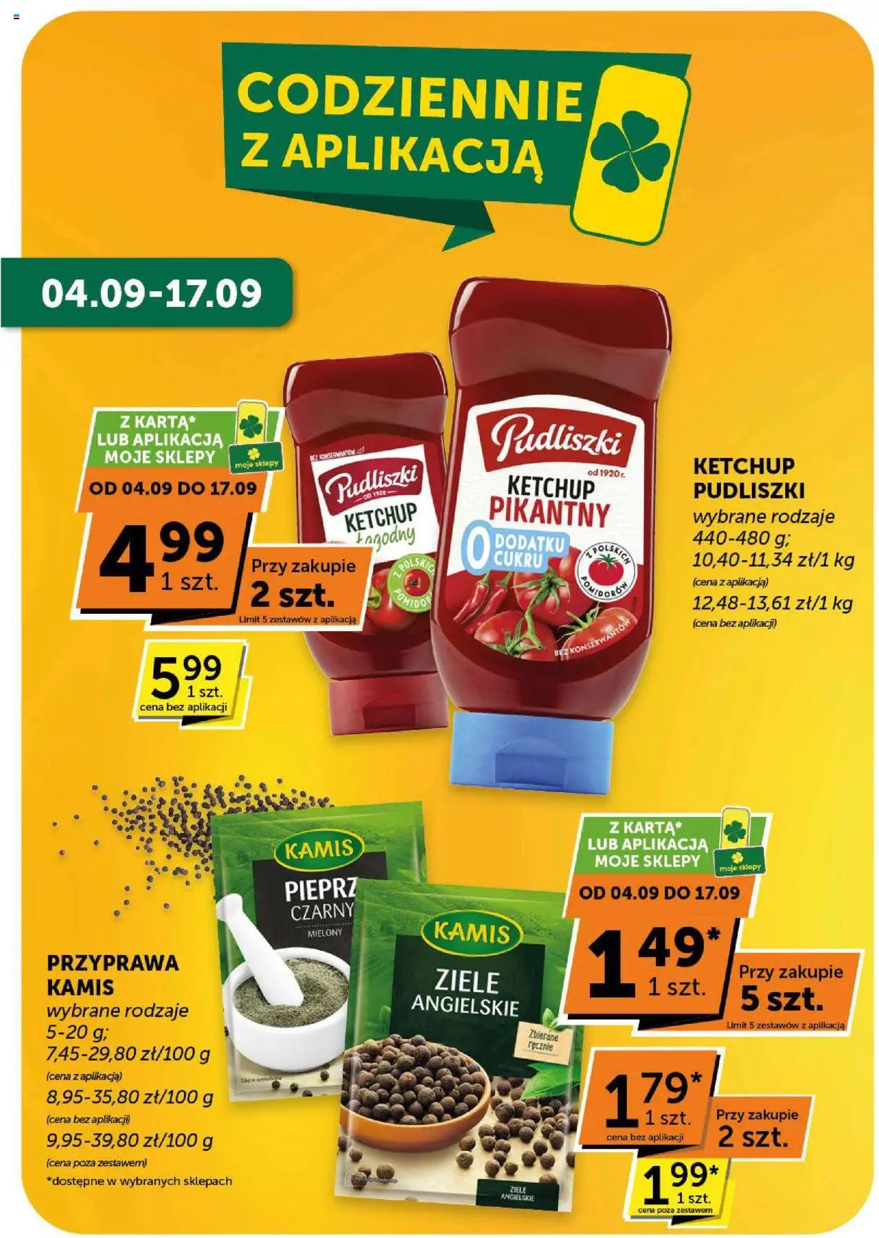 Euro Sklep Gazetka od 04.09.2025 | Strona: 9 | Produkty: Ziele angielskie, Ketchup, Pieprz