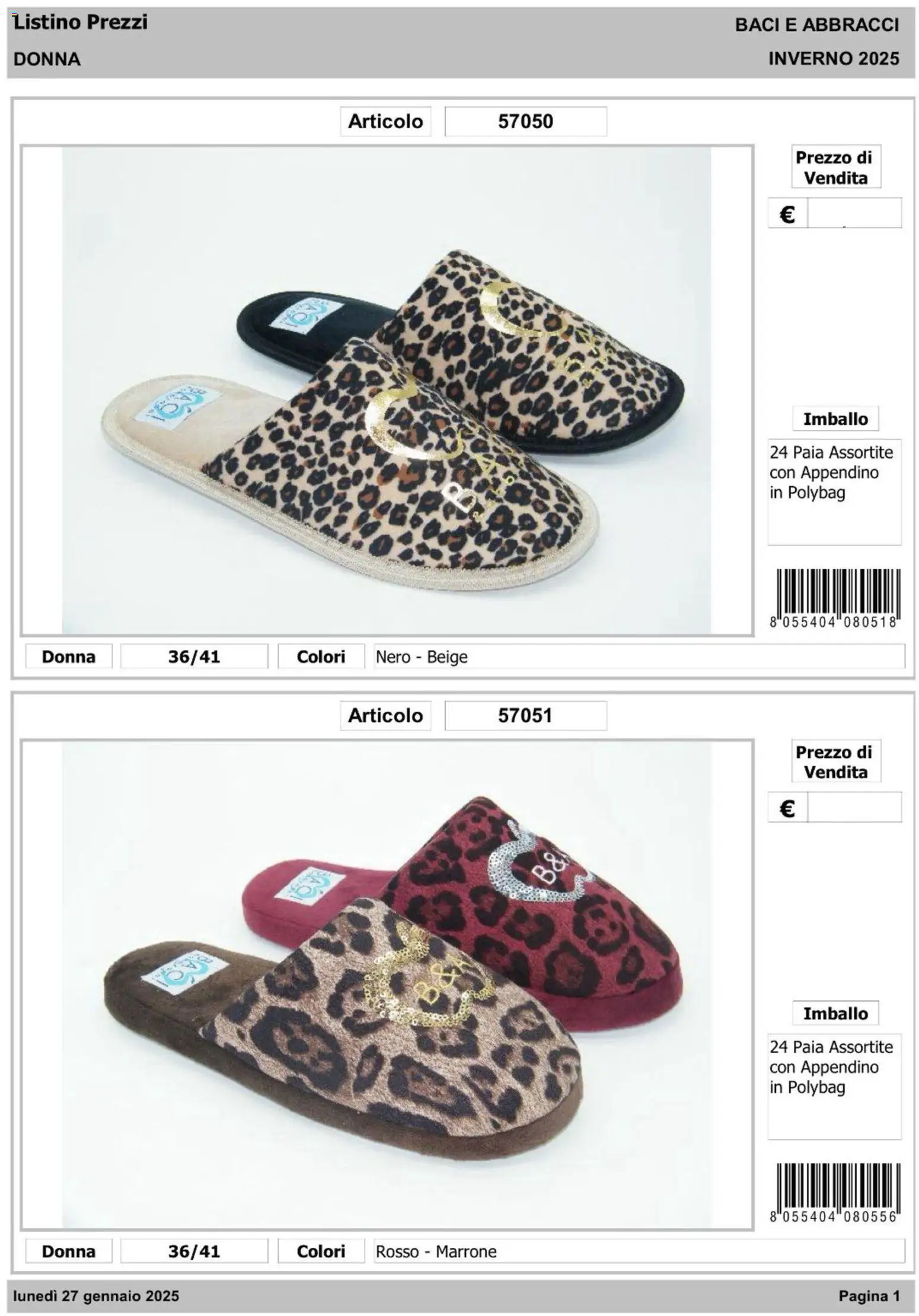 IFA Europe -  Baci & Abbracci – σε ισχύ από 14.01.2026 | Σελίδα: 2